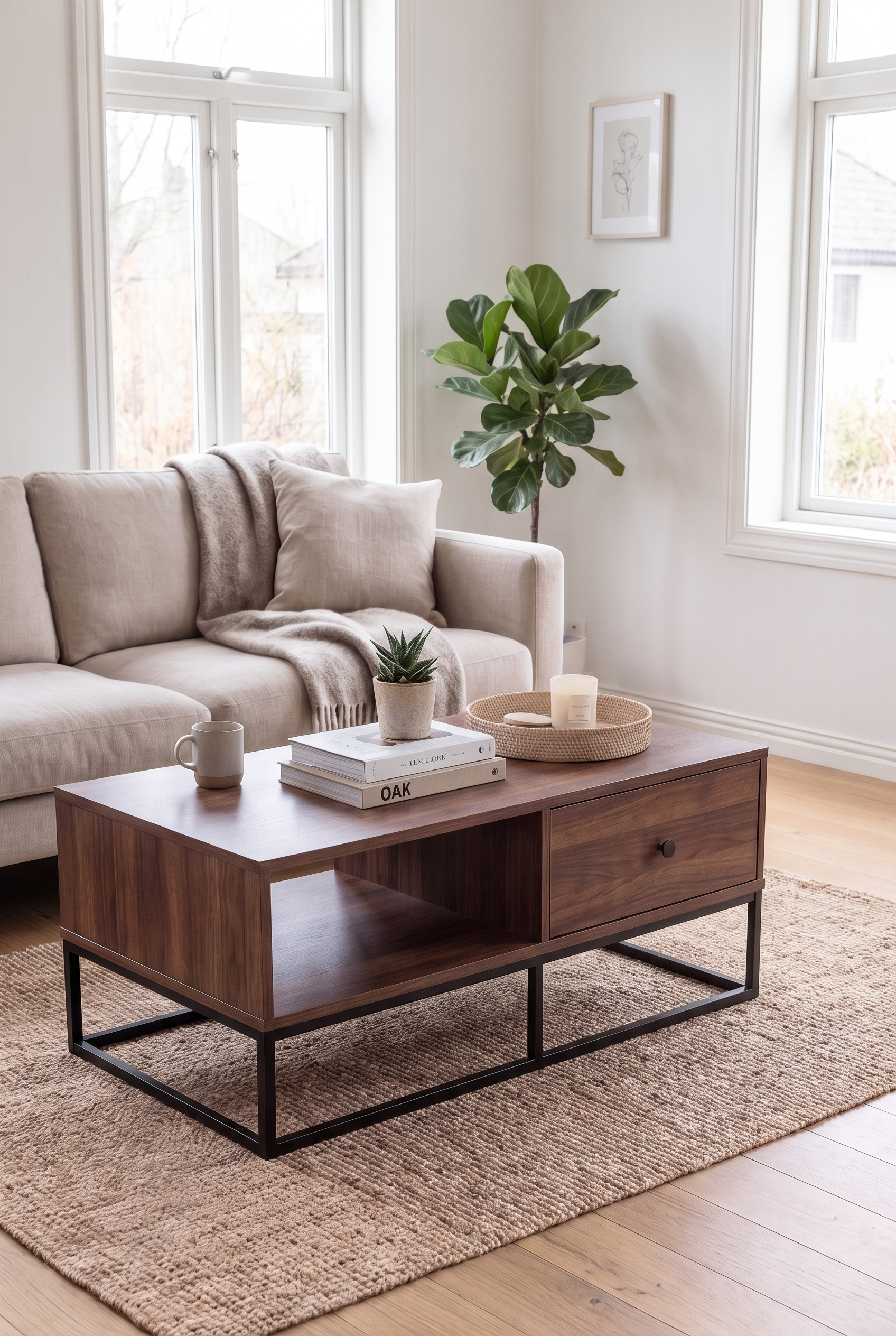 Brix Coffee Table CT10-BB ترابيزه خشب مودرن