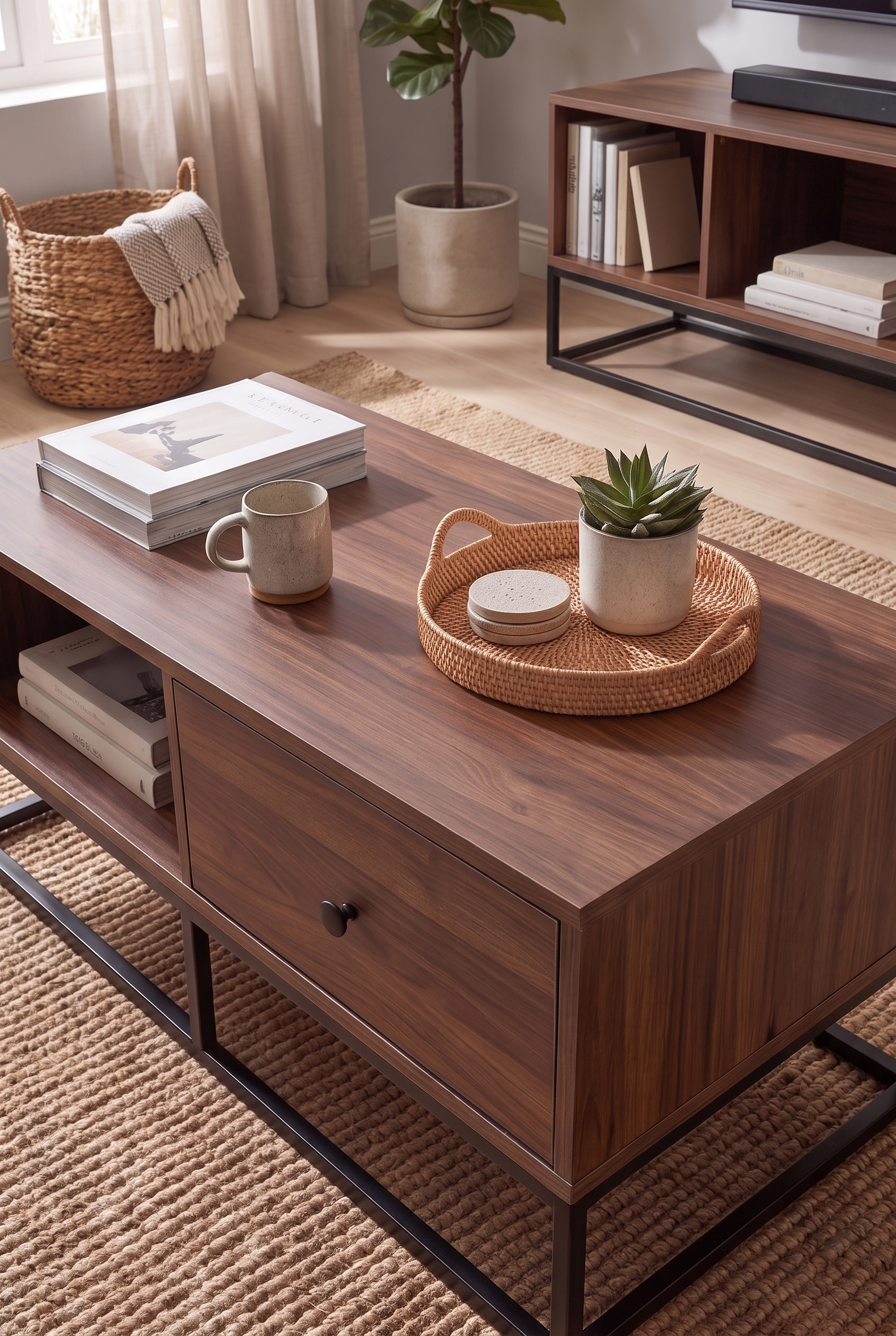 TV Unit & Coffee Table Set BT10 SET-BB - ترابيزة تليفزيون مع ترابيزة قهوة