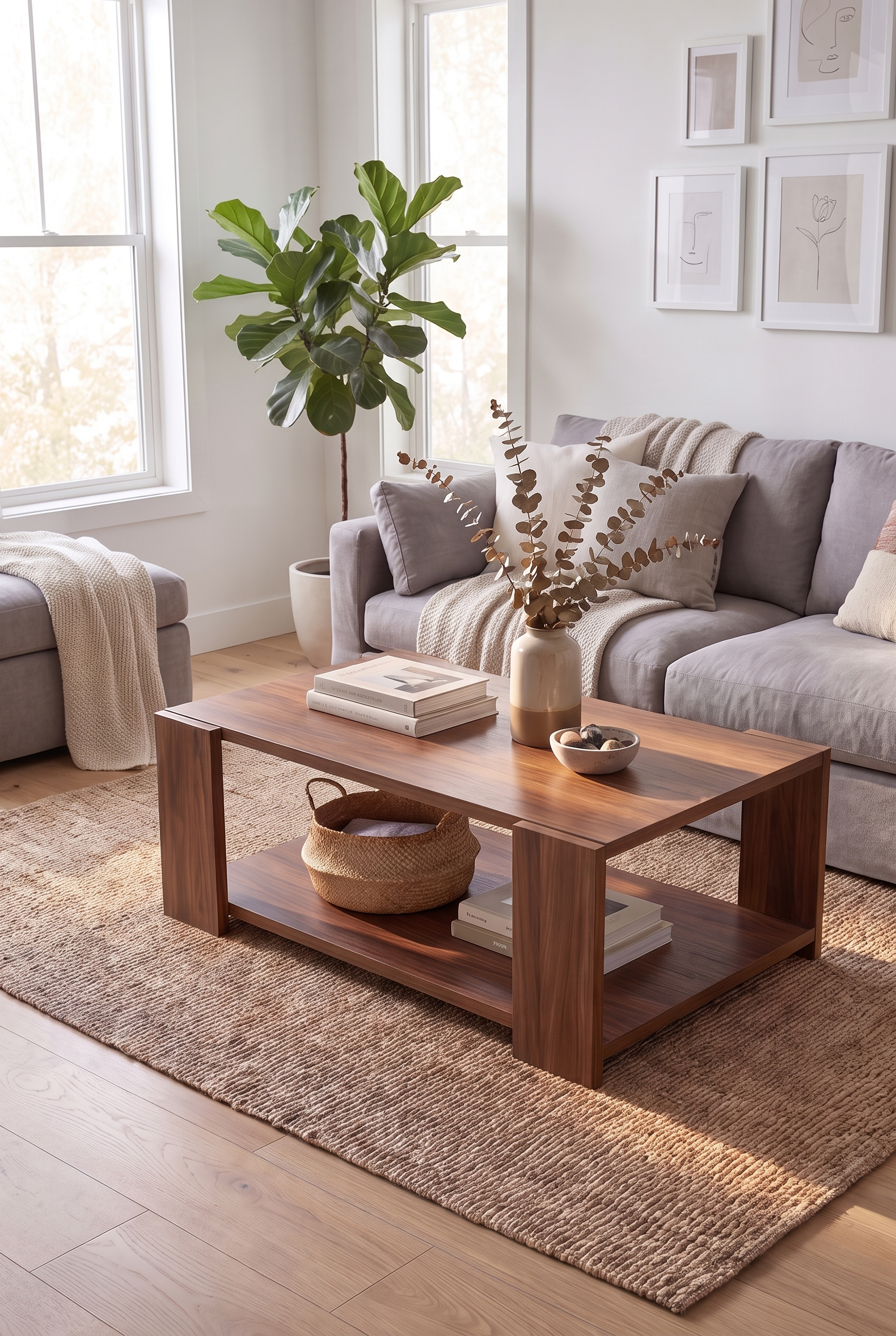 Brix Coffee Table CT12-BB ترابيزه خشب مودرن