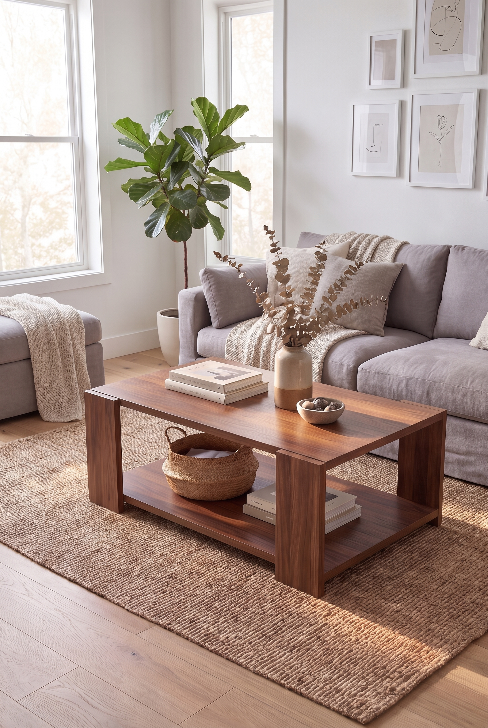 Brix Coffee Table CT12-BB ترابيزه خشب مودرن