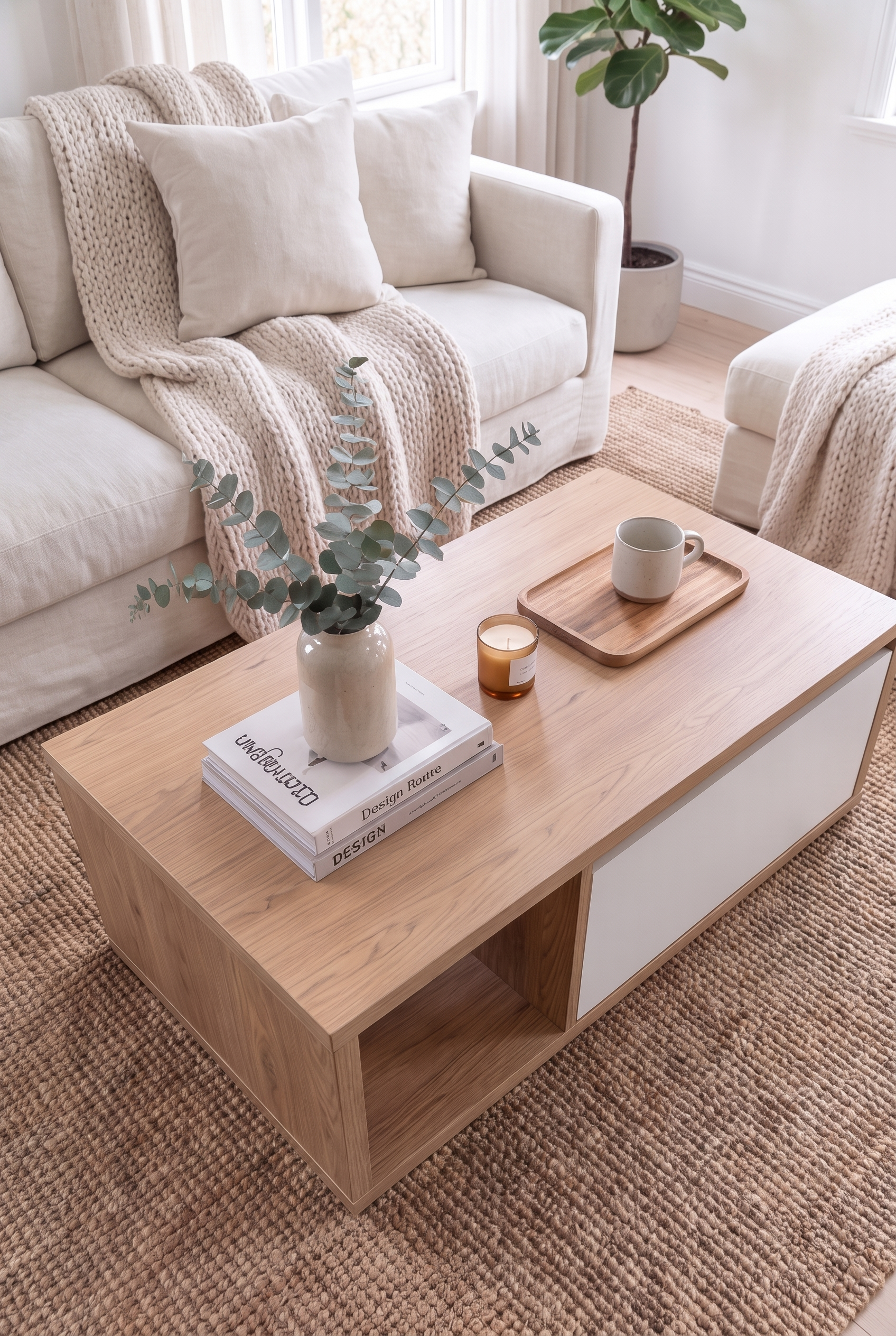 Brix Coffee Table CT14-WN ترابيزه خشب مودرن