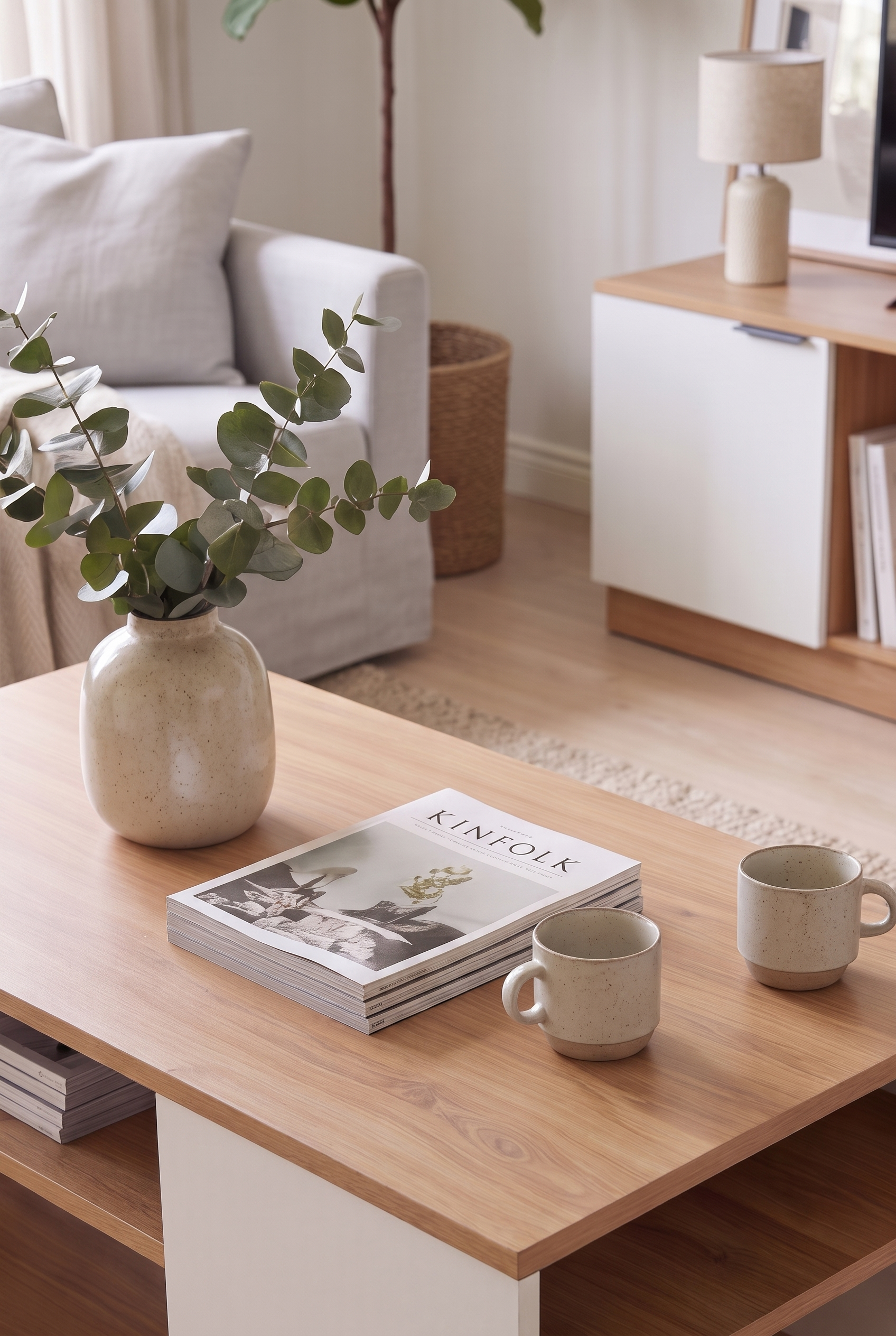 TV Unit & Coffee Table Set BT13 SET-WN - ترابيزة تليفزيون مع ترابيزة قهوة