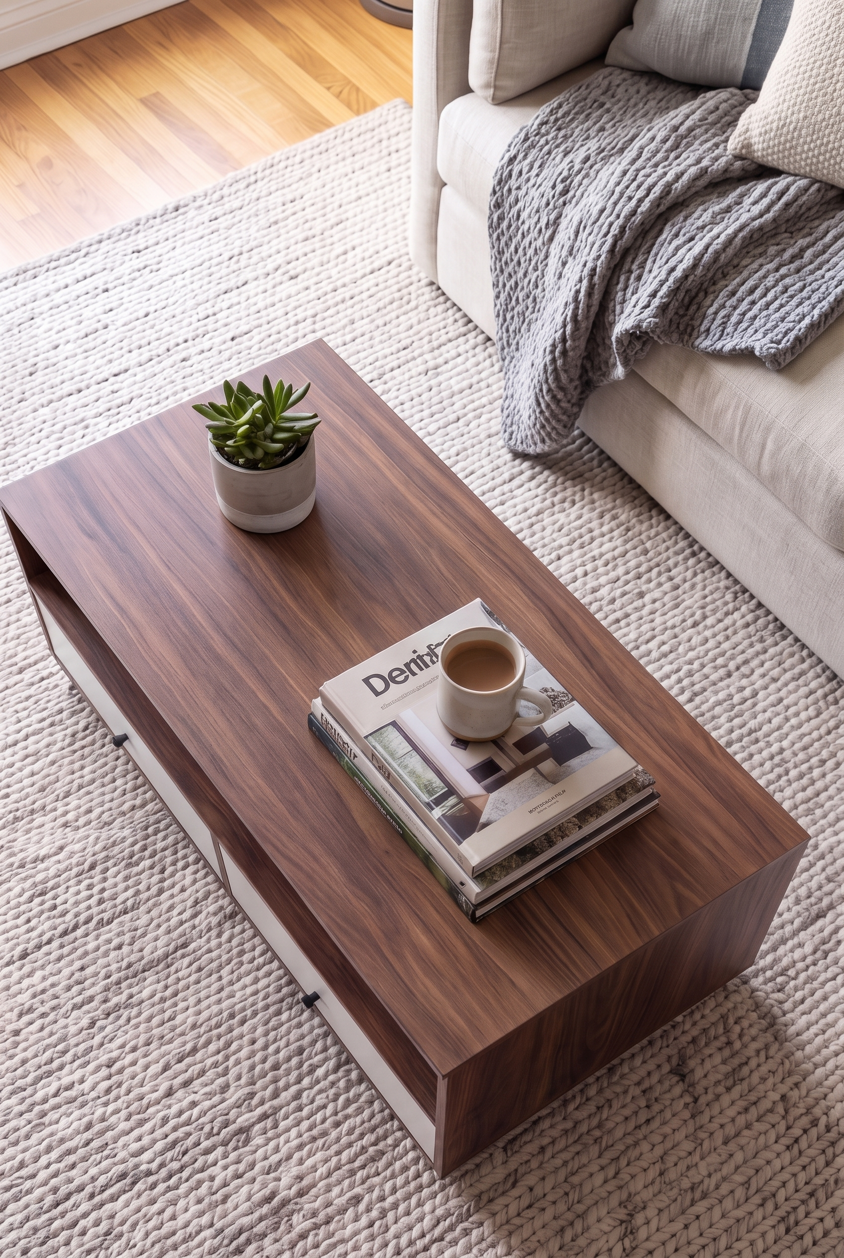 Brix Coffee Table CT11-WB ترابيزه خشب مودرن