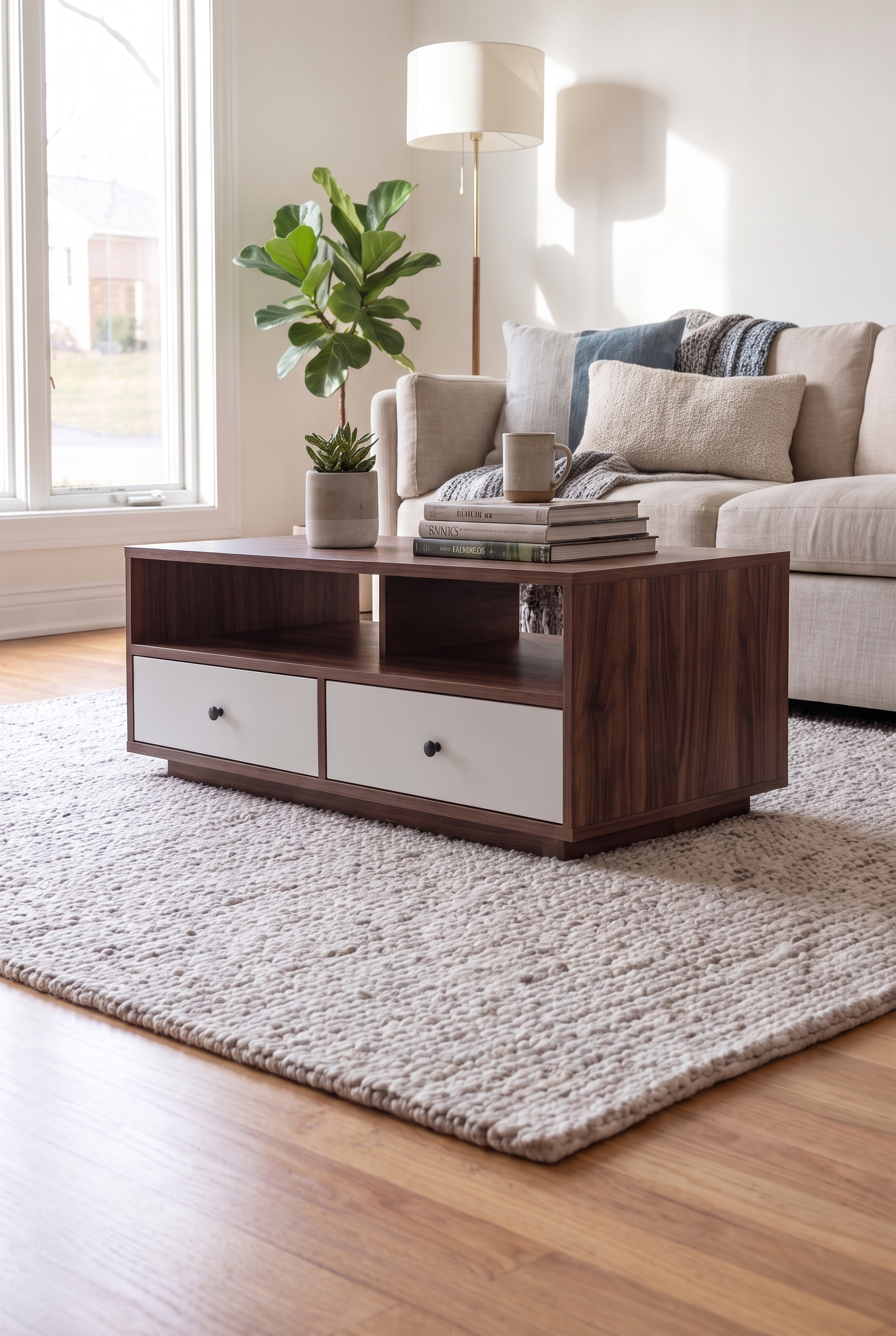 Brix Coffee Table CT11-WB ترابيزه خشب مودرن