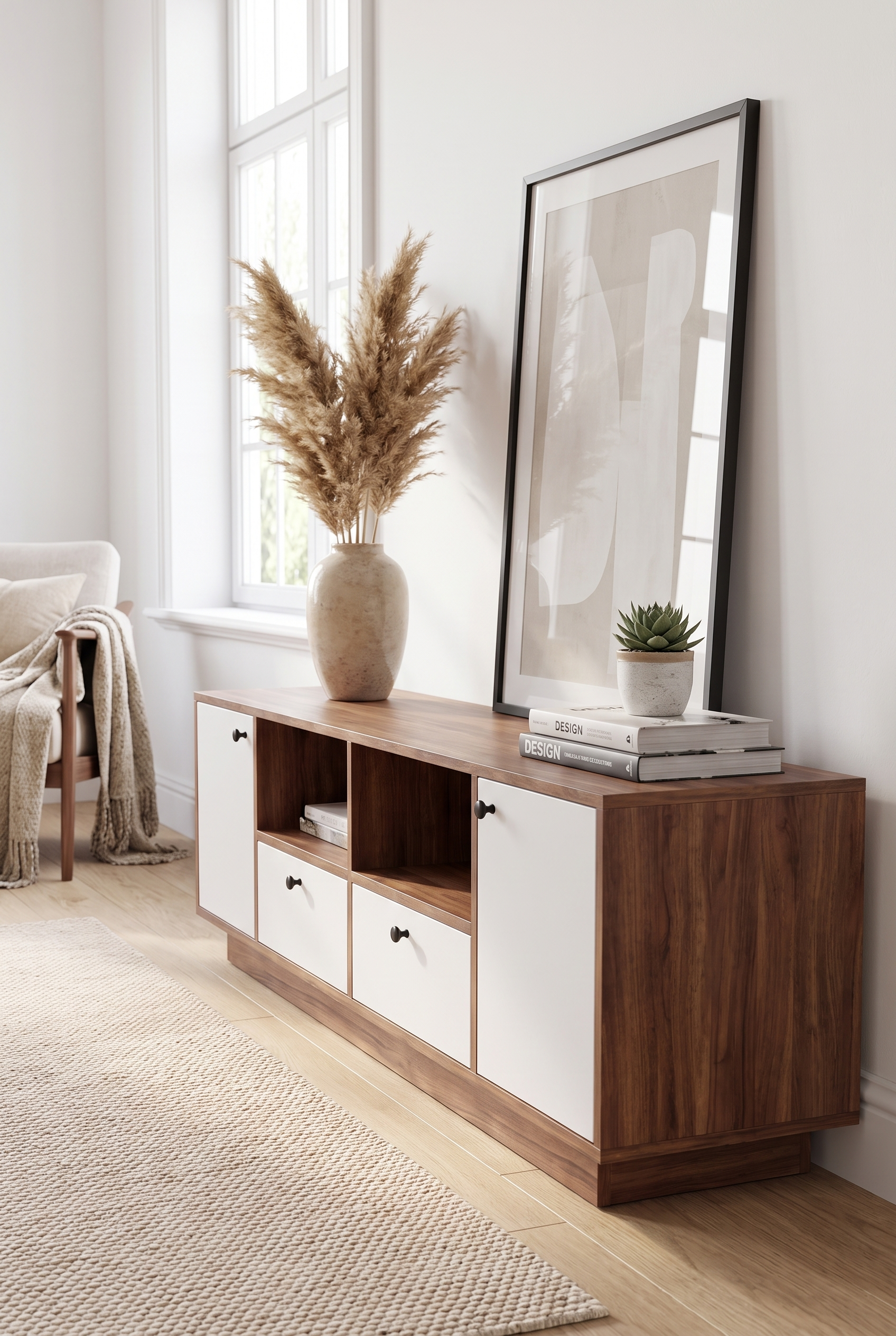 TV Unit BT11-WB - ترابيزه تلفزيون مودرن
