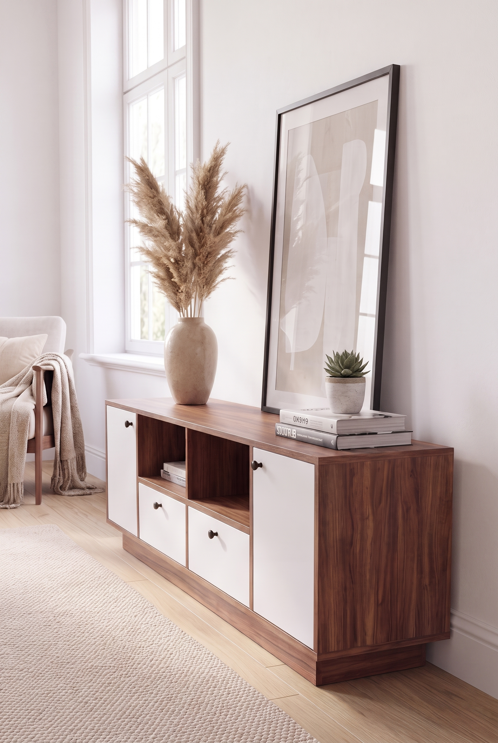 TV Unit BT11-WB - ترابيزه تلفزيون مودرن