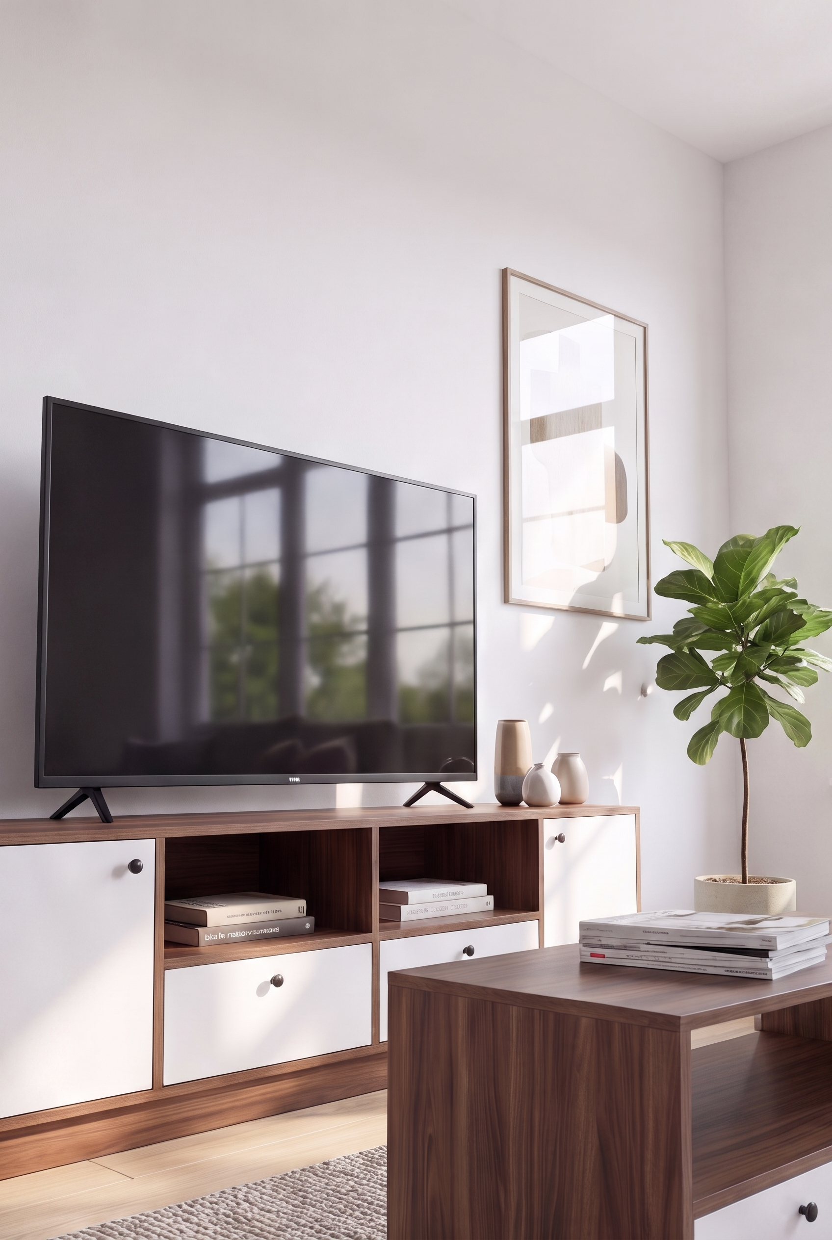 TV Unit & Coffee Table Set BT11 SET-WB - ترابيزة تليفزيون مع ترابيزة قهوة