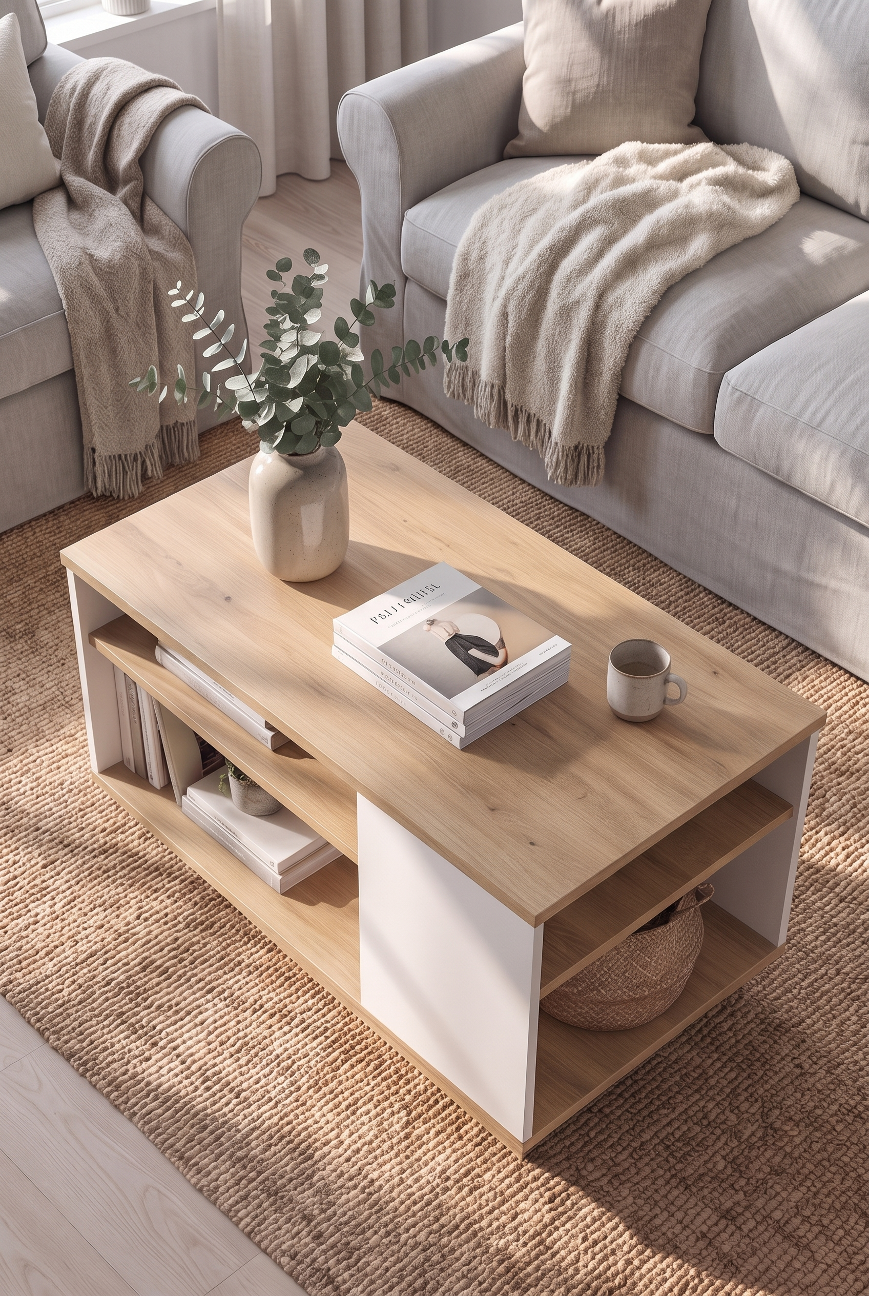 Brix Coffee Table CT13-WN ترابيزه خشب مودرن