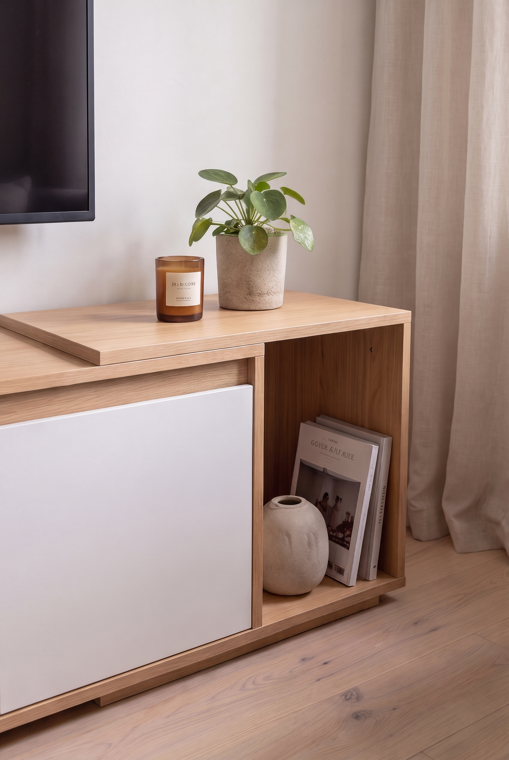 TV Unit BT14-WN - ترابيزه تلفزيون مودرن