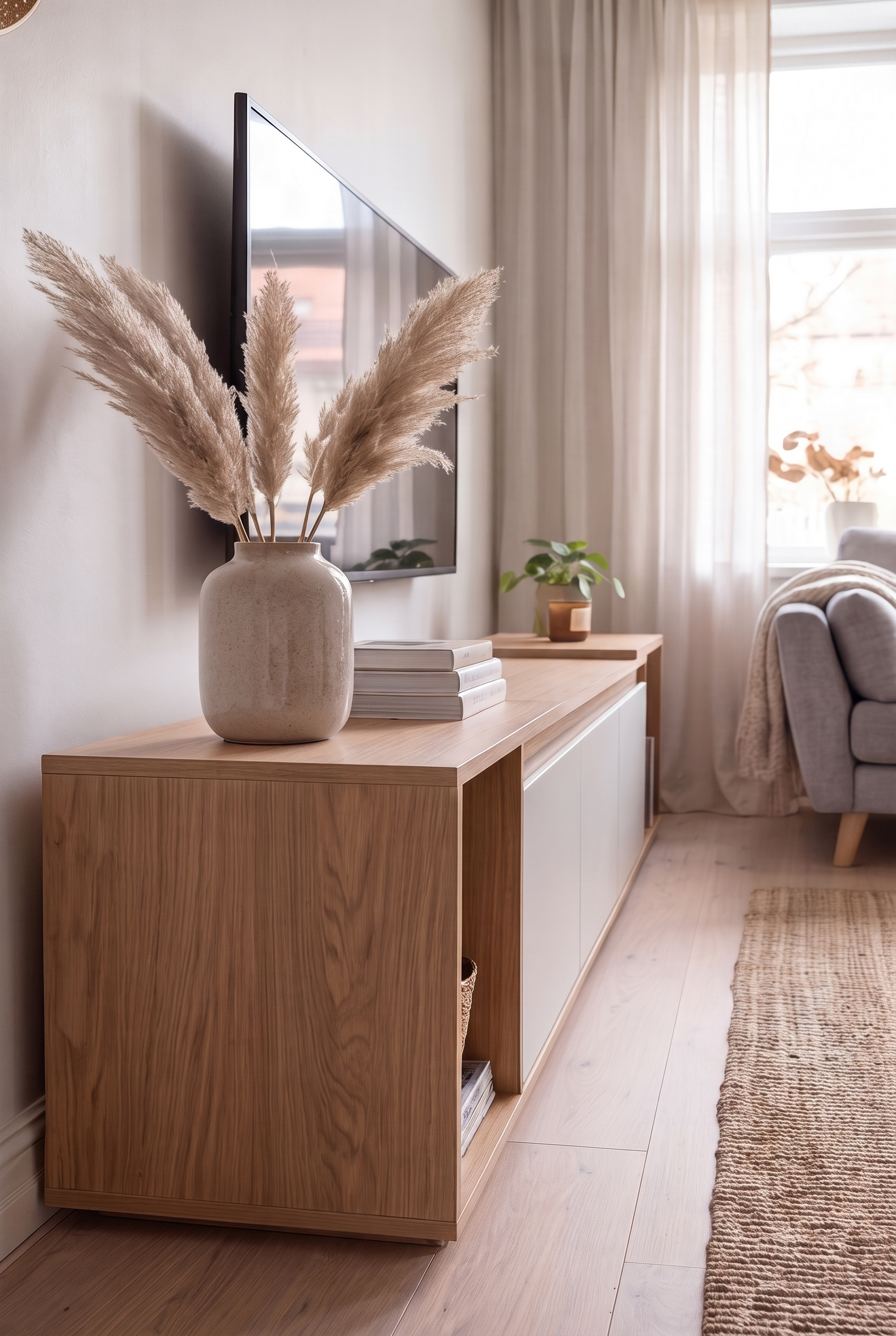 TV Unit BT14-WN - ترابيزه تلفزيون مودرن