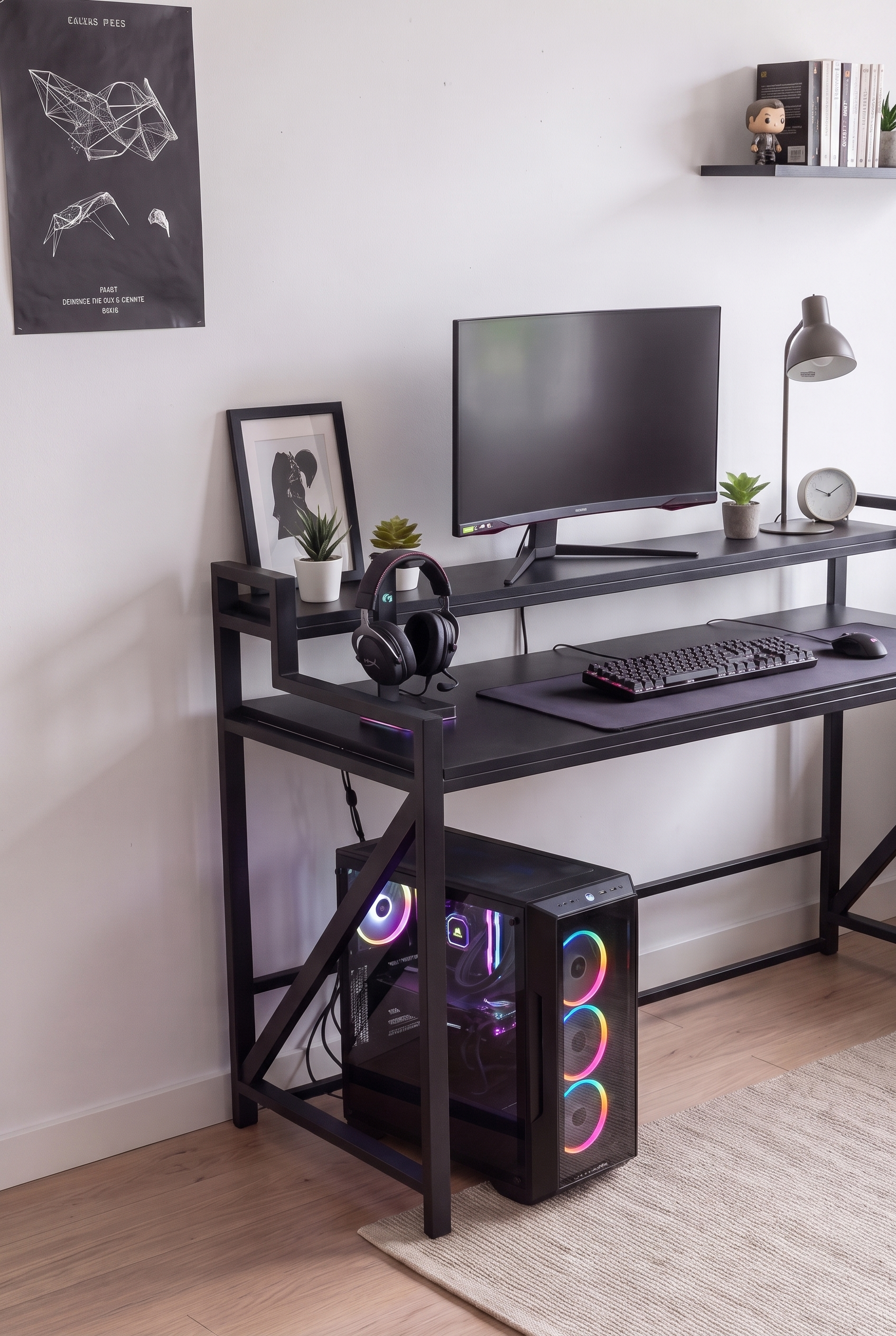 Gaming Desk K14S-BL مكتب جيمنج