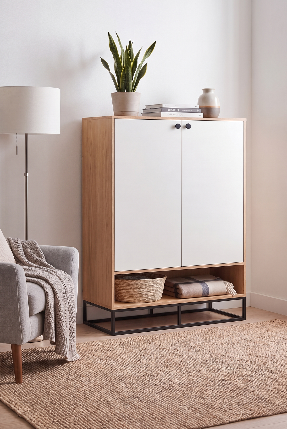 Shoe Cabinet SC9-WN جزامه موديرن