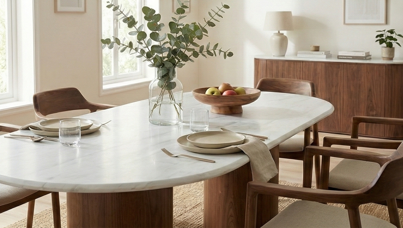 Nelly Dinning Room Set غرفه سفره مودرن نيللي 6 كراسي