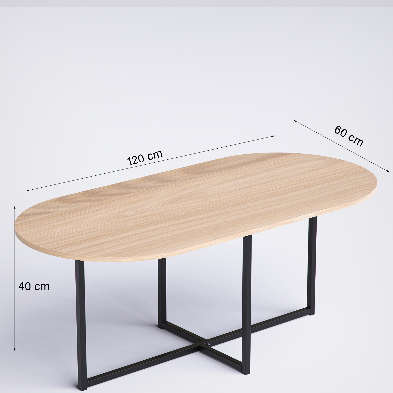 Vista Oval Slim VOS-BN