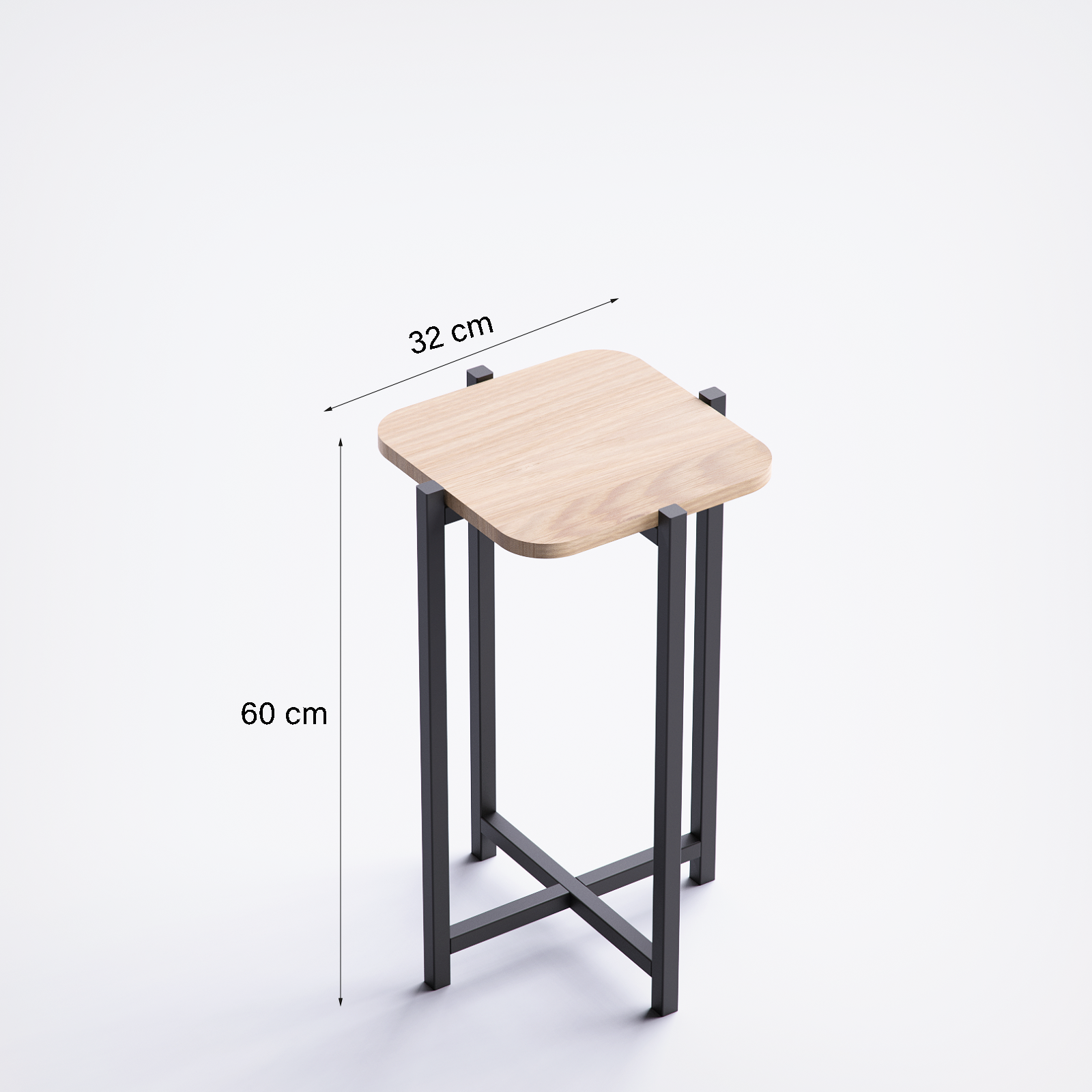 Urban Block Side Table  UBST-BN