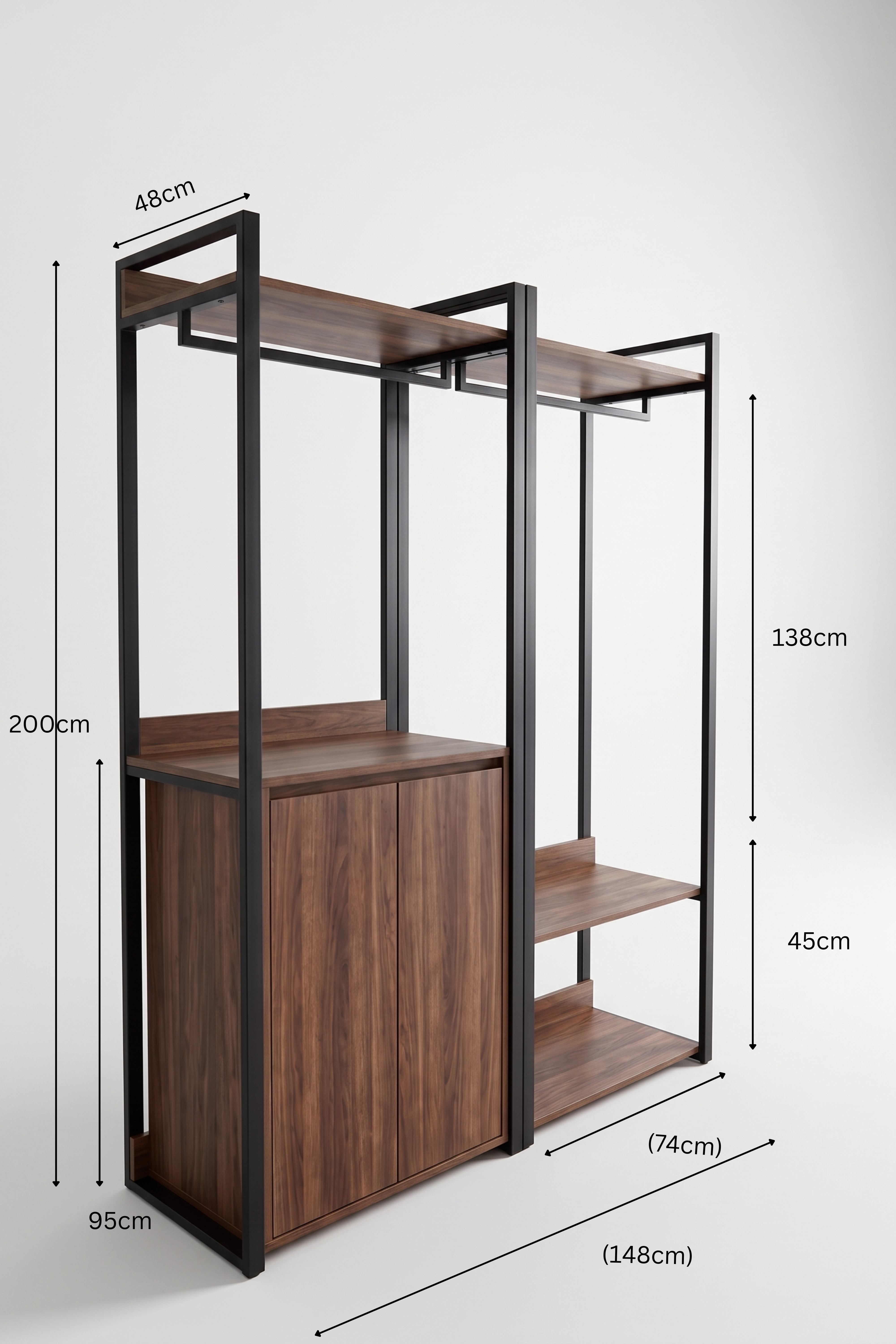 Urban Wardrobe UW23-WN دولاب معدن