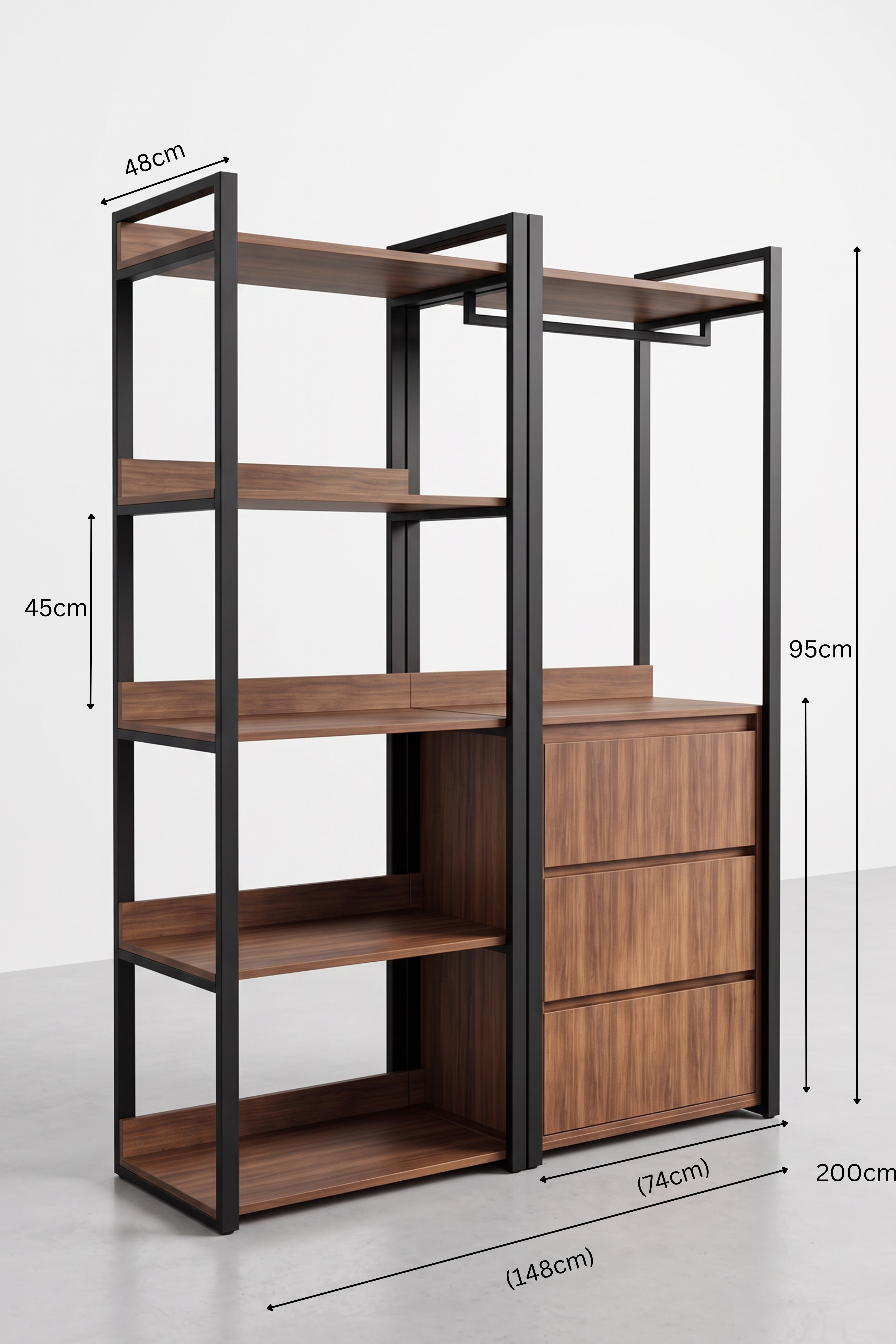 Urban Wardrobe UW25-BB دولاب معدن