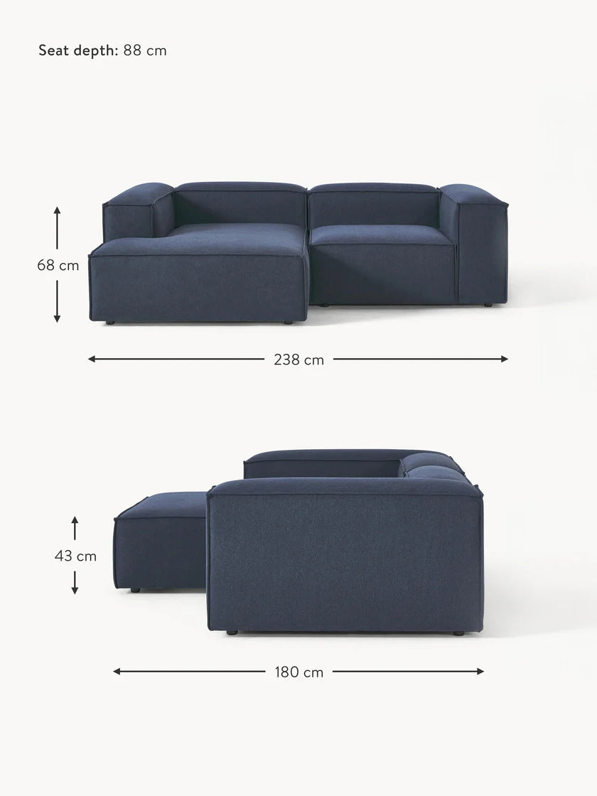Block 2 Seater L shape Sofa