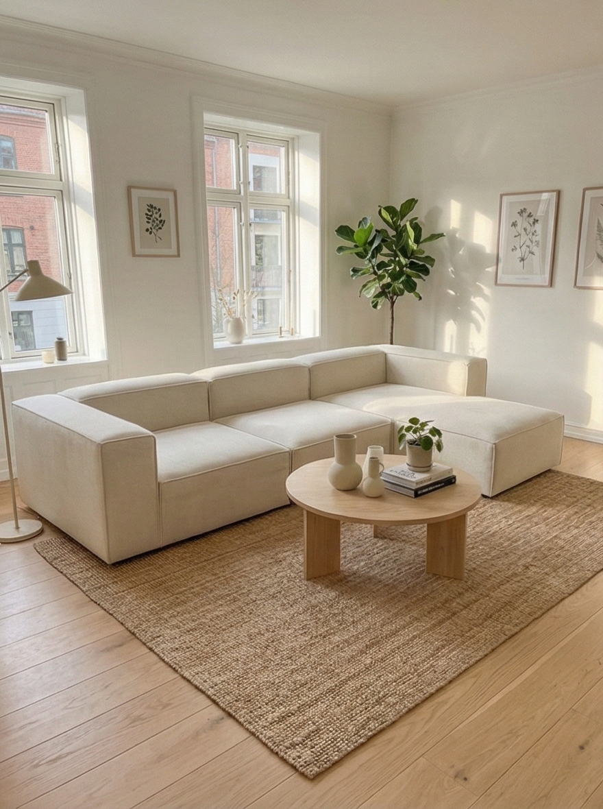 Block 3 Seater L shape Sofa