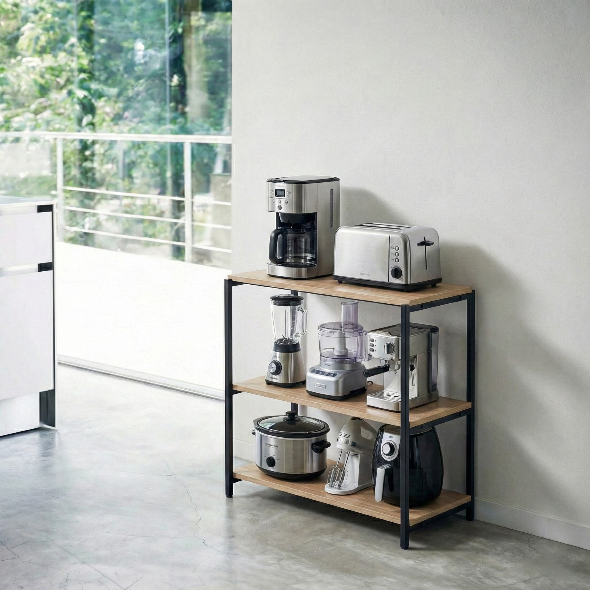 Block 3 Tier Kitchen Rack -BK3-BN