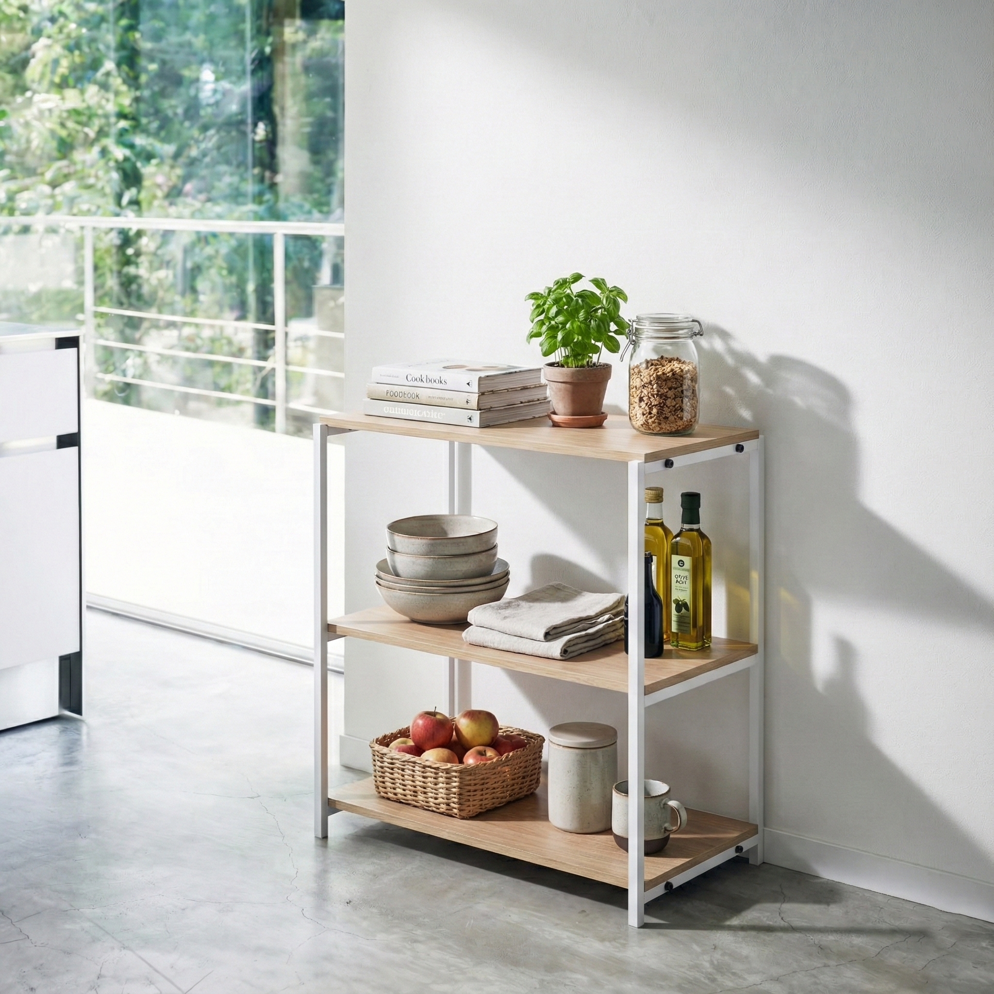 Block 3 Tier Kitchen Rack -BK3-WN