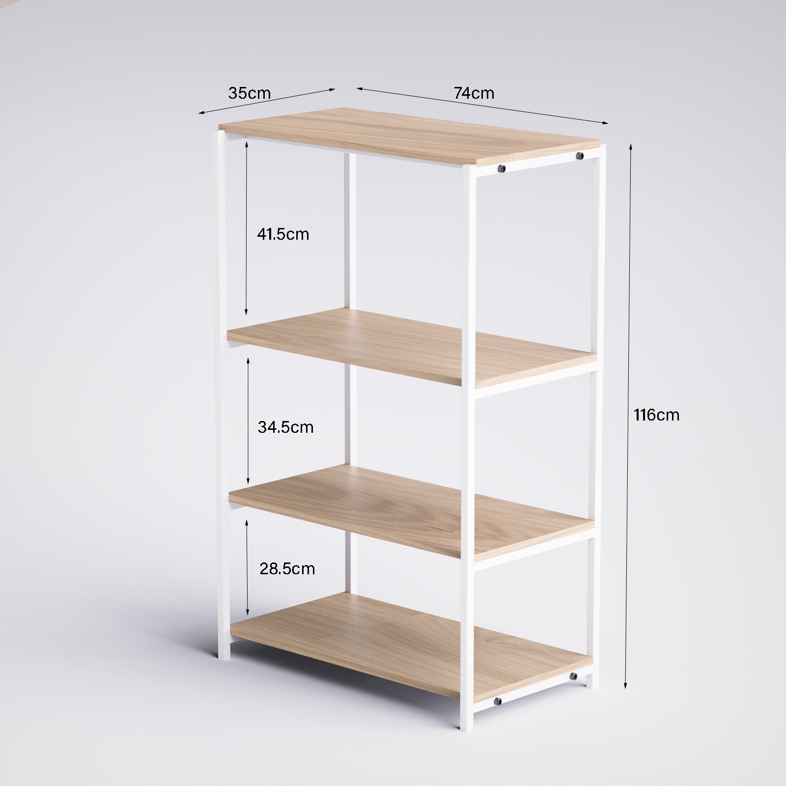 Block 4 Tier Kitchen Rack -BK4-WN