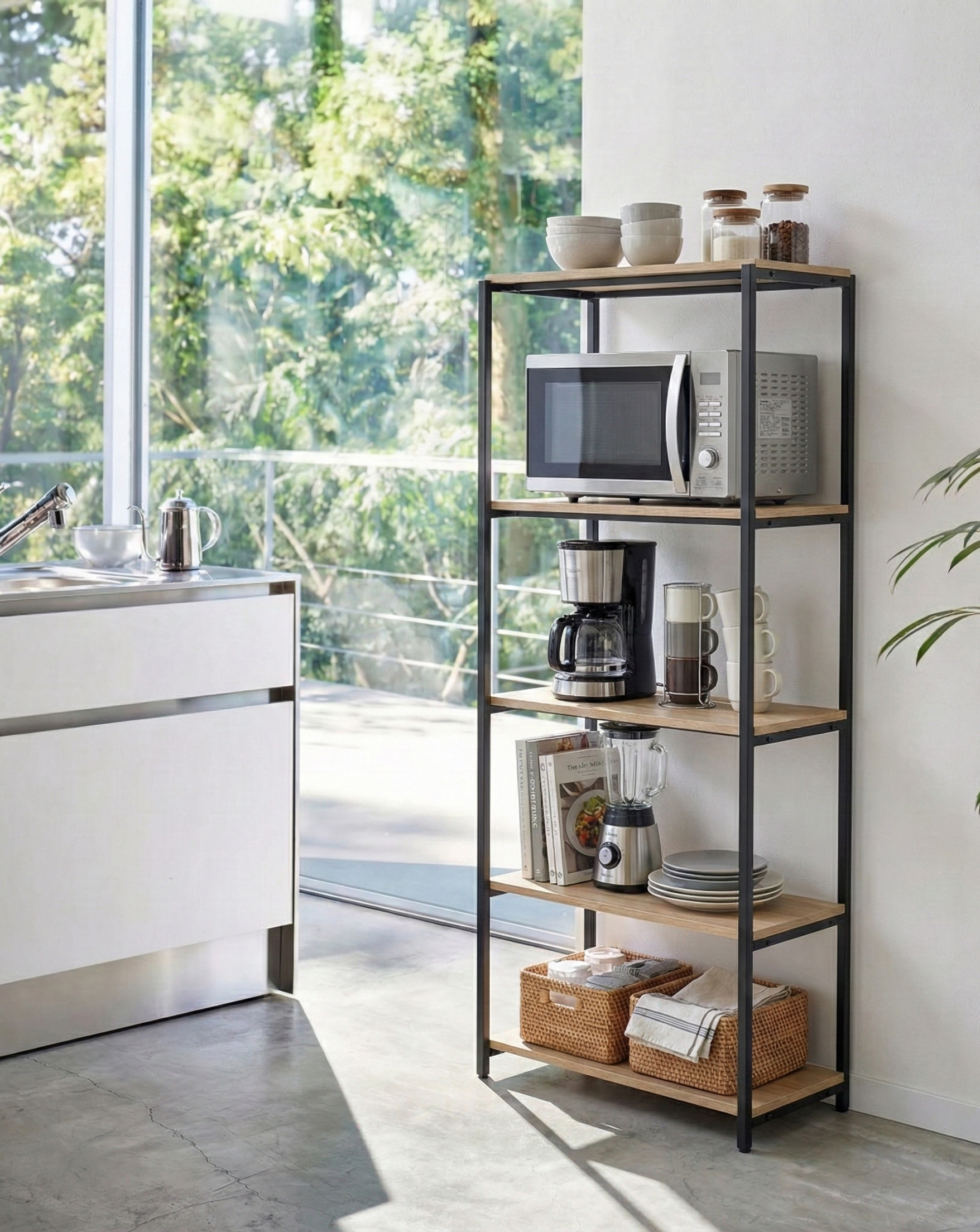 Block 5 Tier Kitchen Rack -BK5-BN