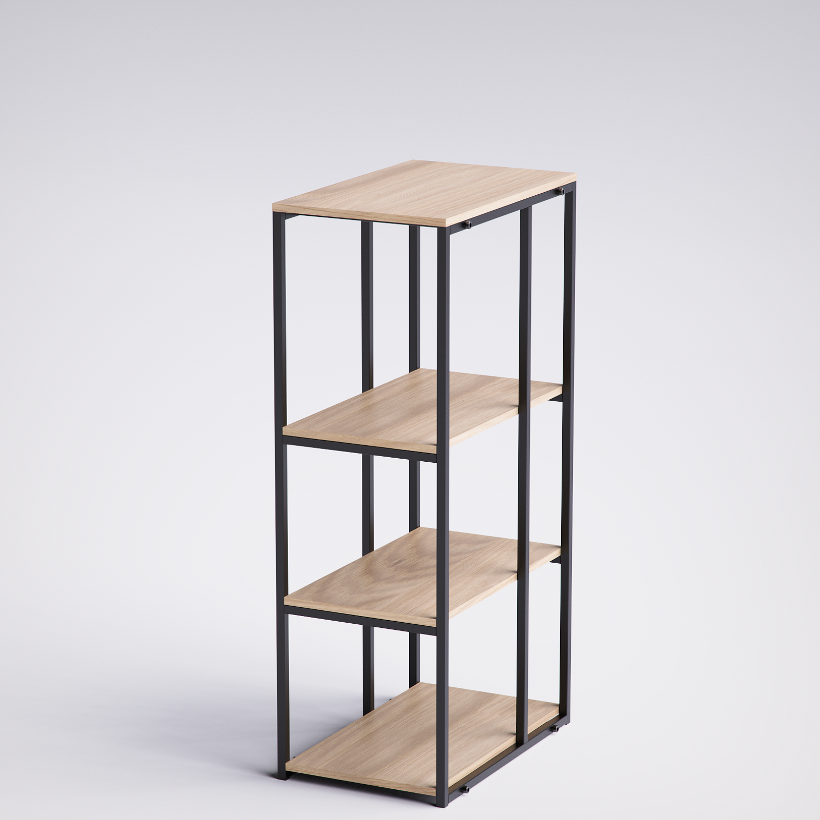 Block Desk  With Side Display -BD6-BN