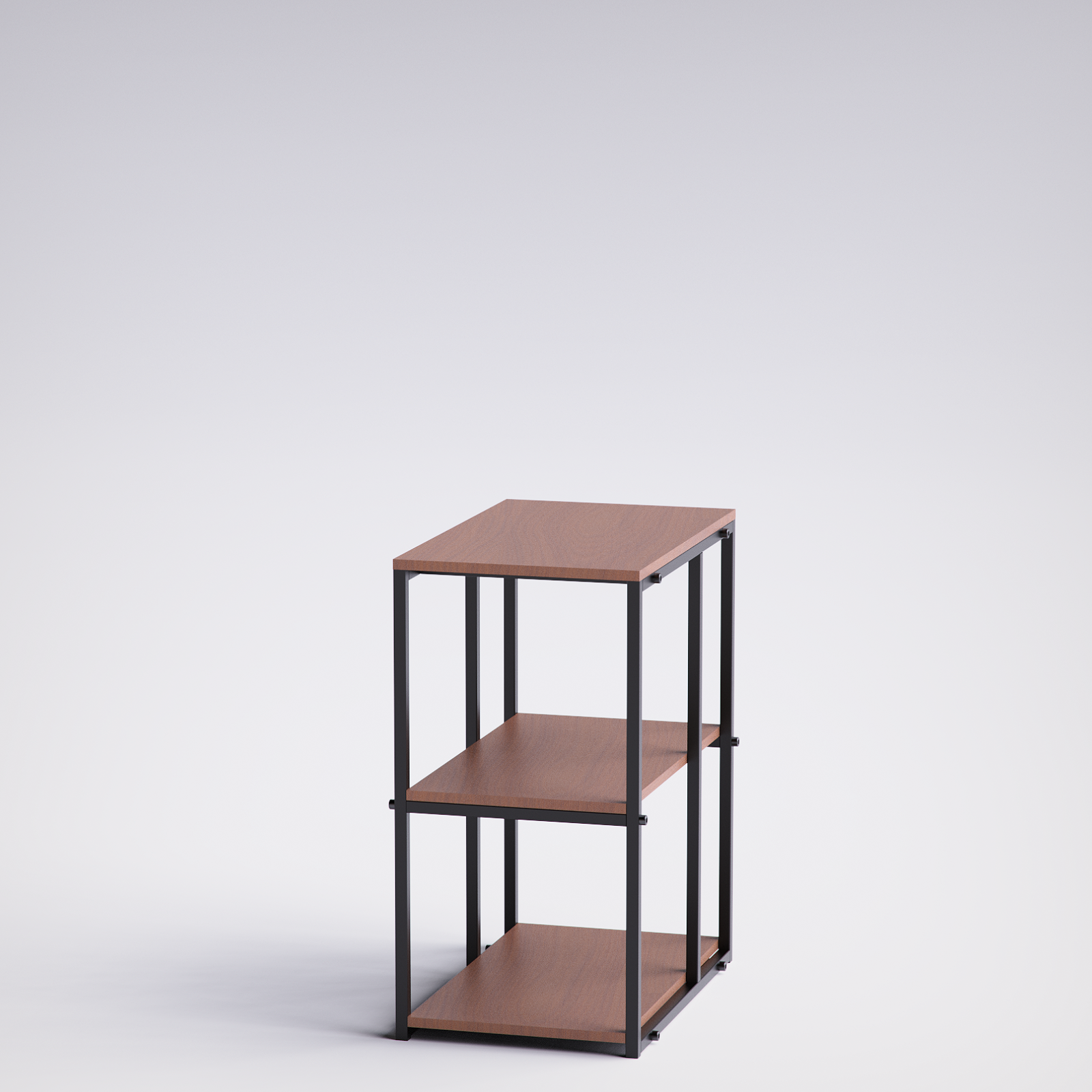 Block Desk  With Side Display & Shelving -BD7-BB