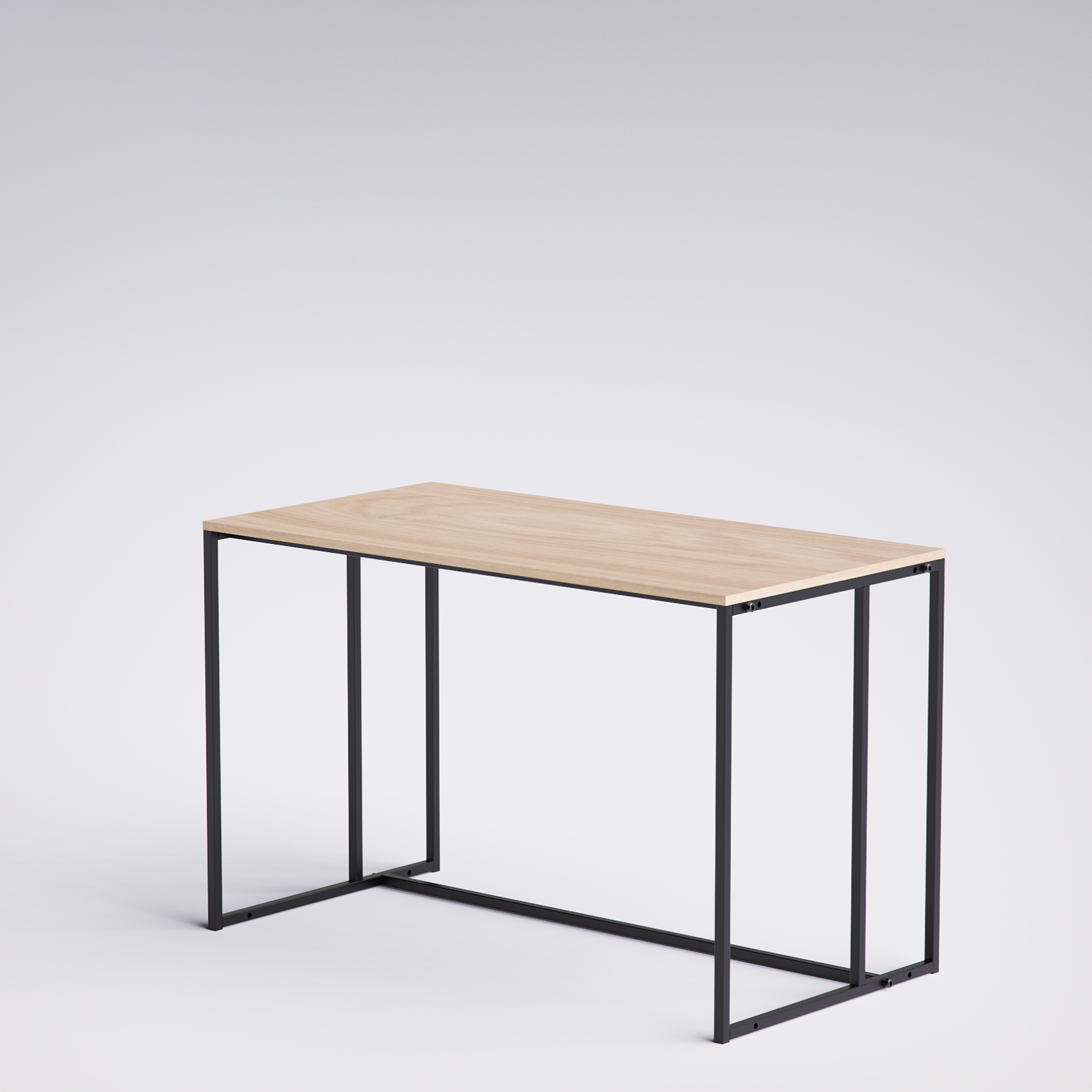 Block Desk  With Side Display & Shelving -BD7-BN