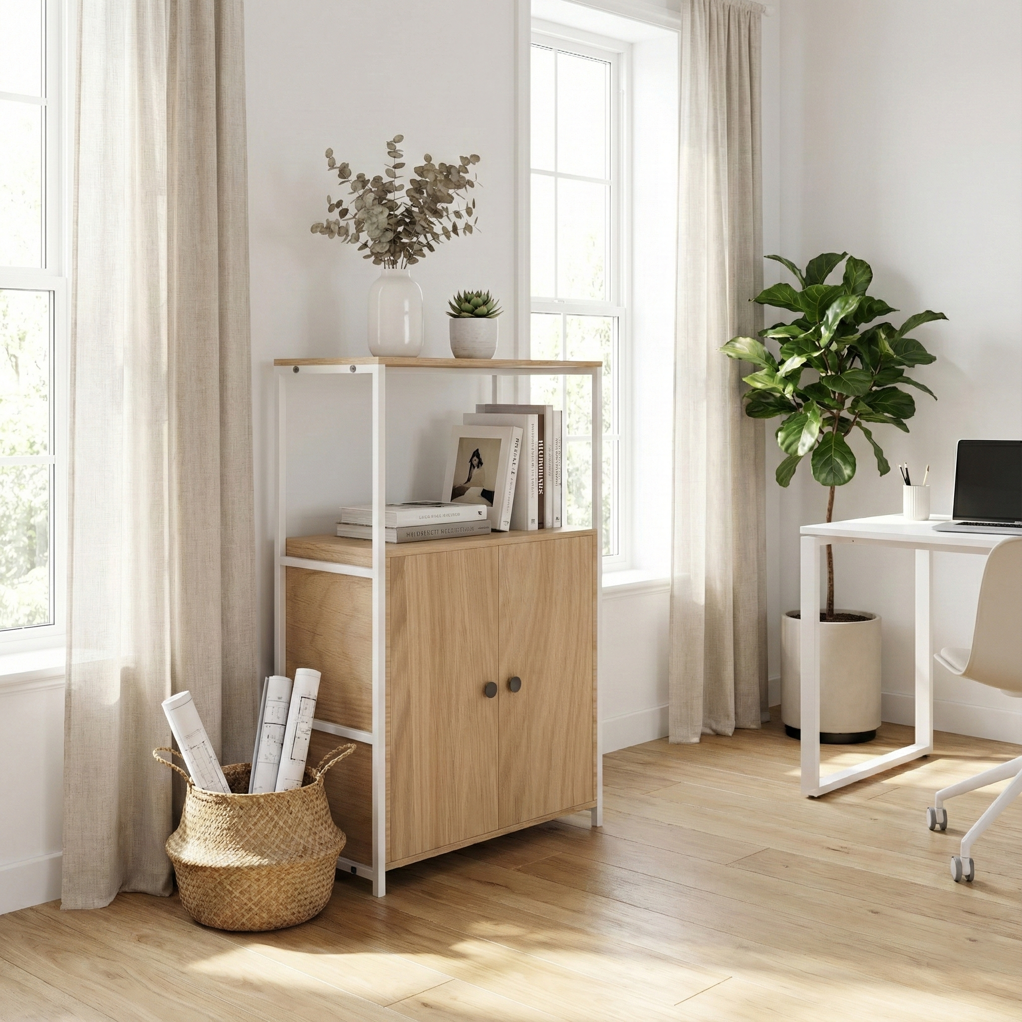 Block File Cabinet BC01-WN