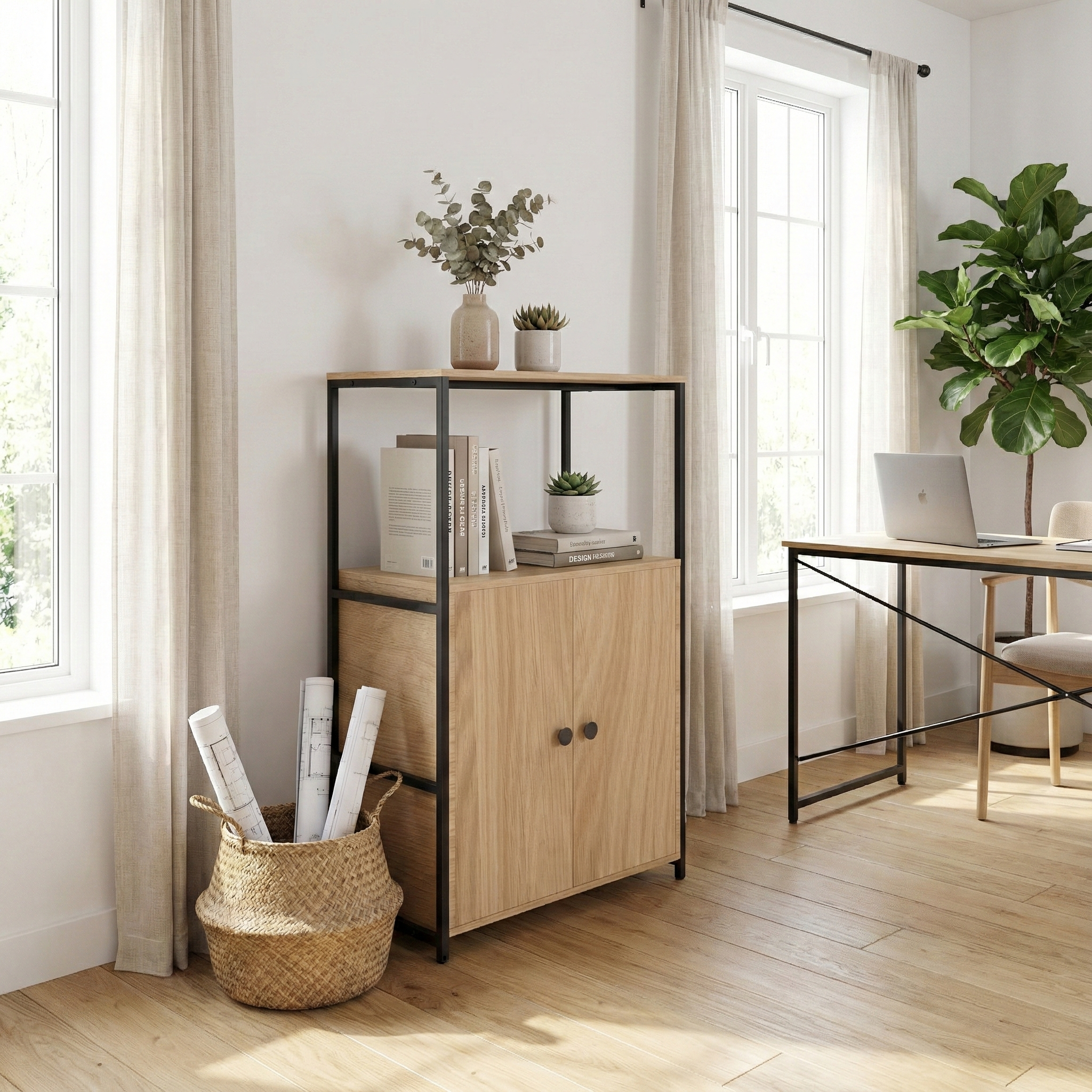 Block File Cabinet BC01-BN