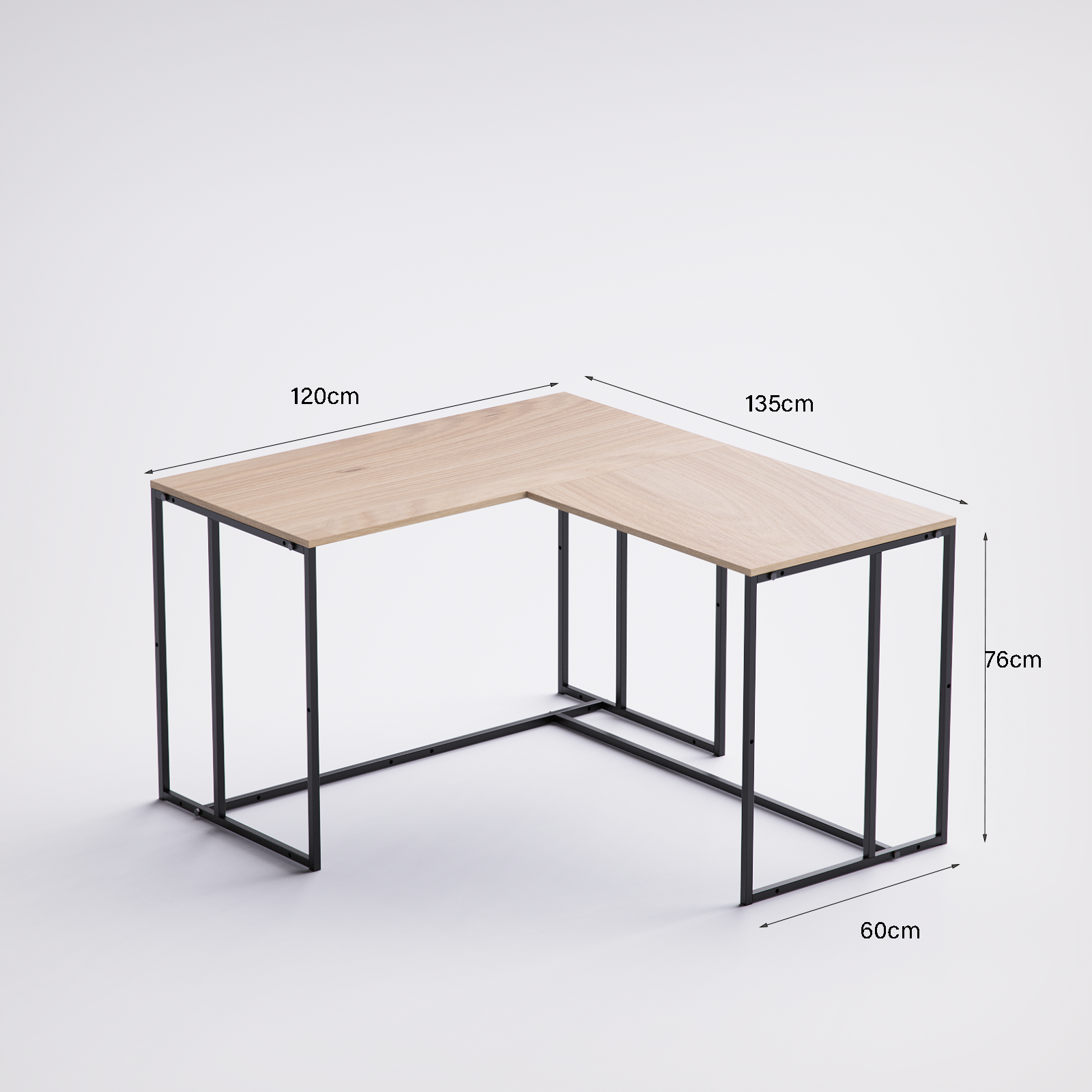 Block L -Shape Desk BD10-BN