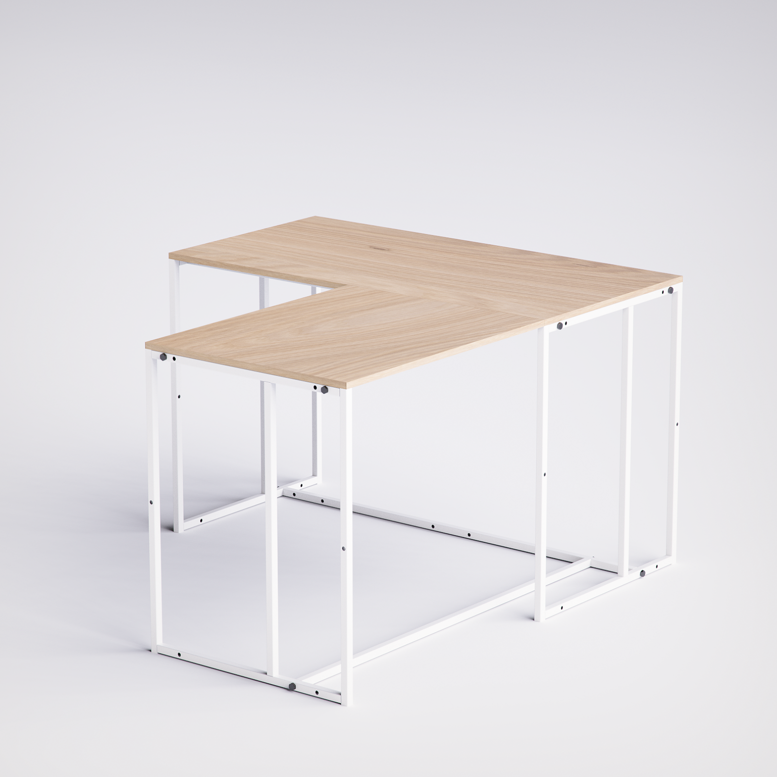 Block L -Shape Desk BD10-WN