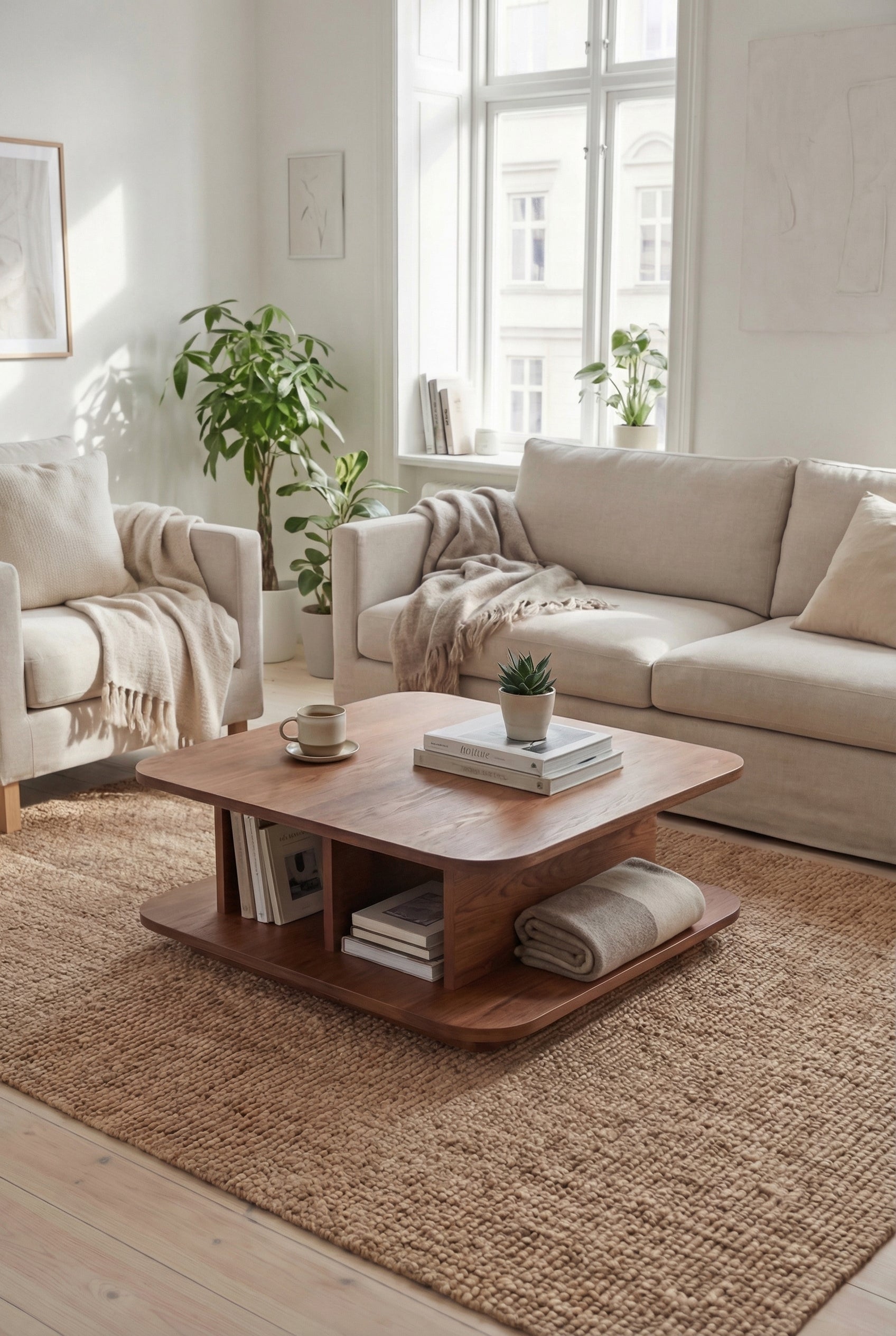 Brix Coffee Table CT2-B ترابيزه خشب مودرن