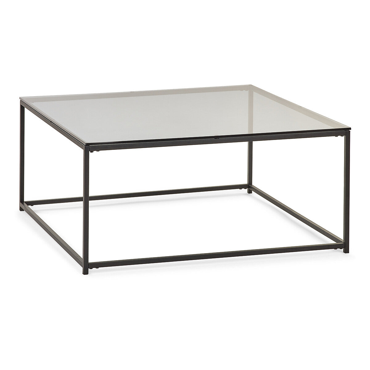 Drift Square Smoked Glass Coffee Table