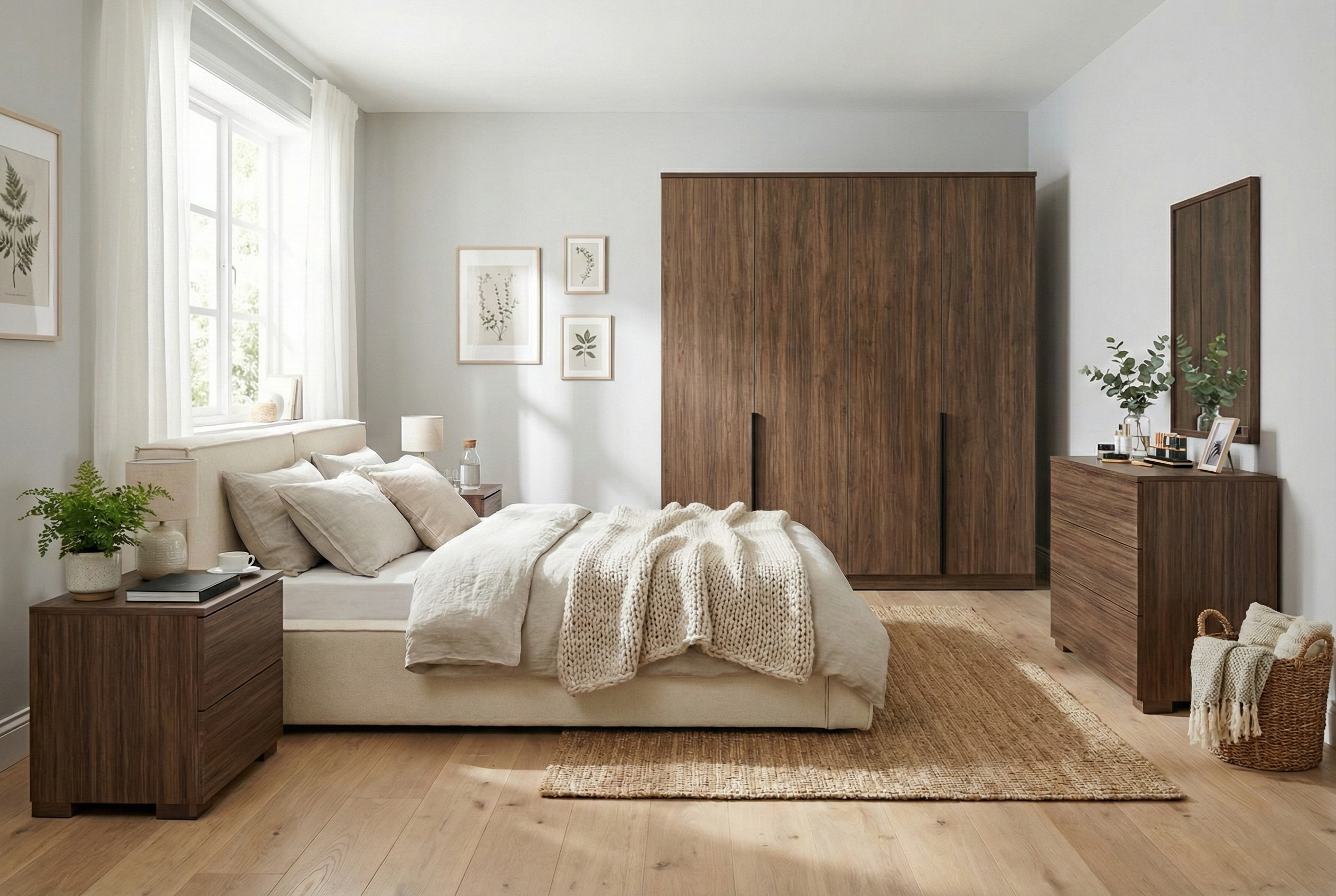 Fold Modern Bedroom Set Bundle Model B BD2-غرفة نوم مودرن