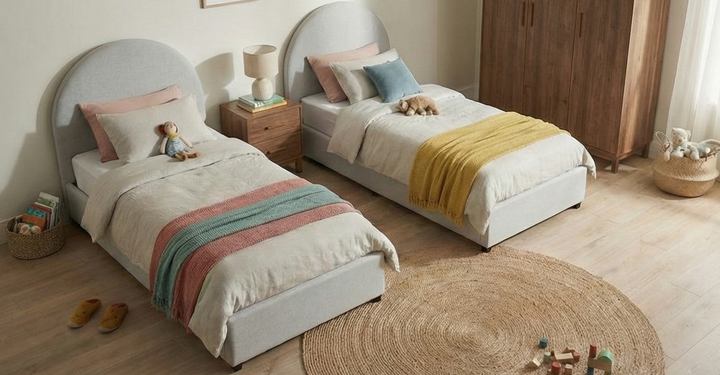 Kanso Double Bed Kids Bedroom KRD1-R-B غرفه نوم اطفال مودرن