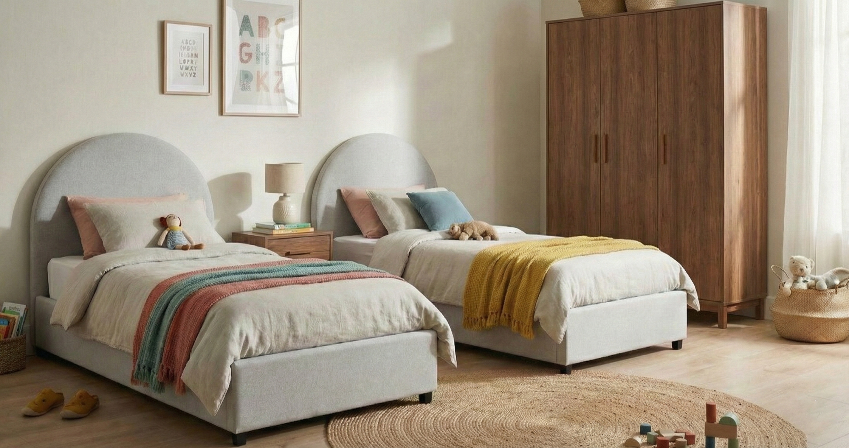 Kanso Double Bed Kids Bedroom KRD1-R-B غرفه نوم اطفال مودرن