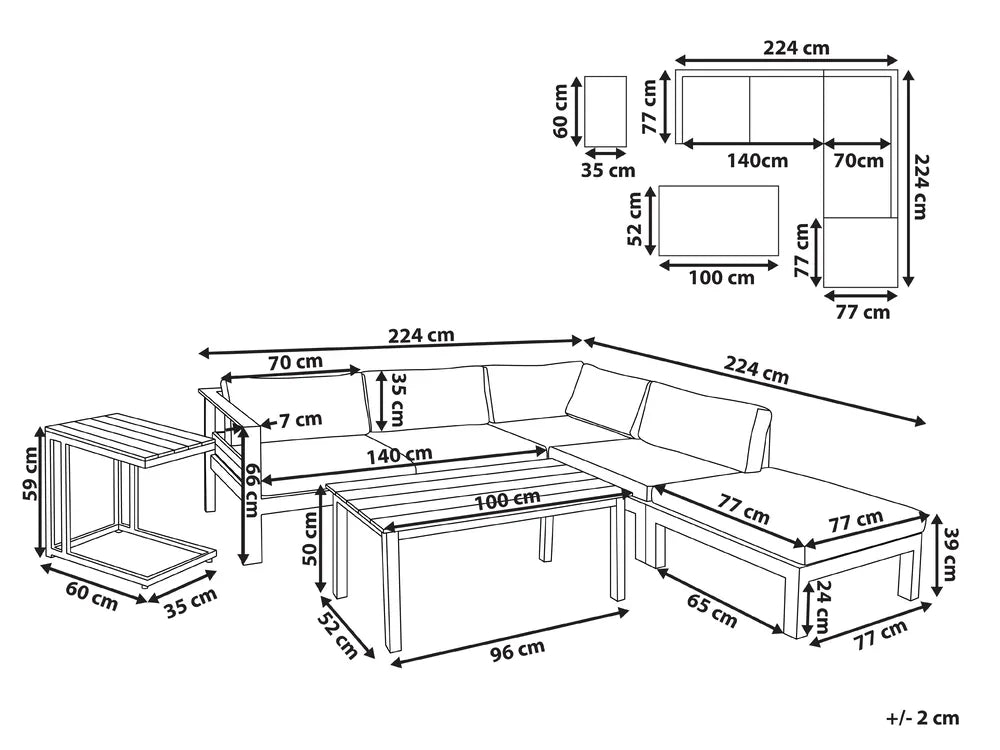 Kanso Outdoor - KOD2-Black & Grey
