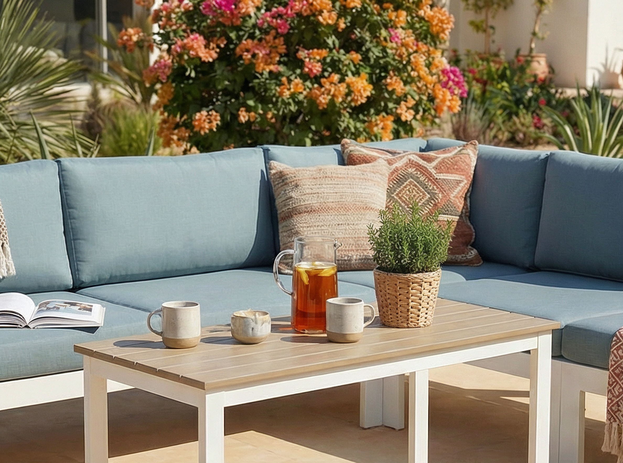 Kanso Outdoor - KOD3-White & Teal