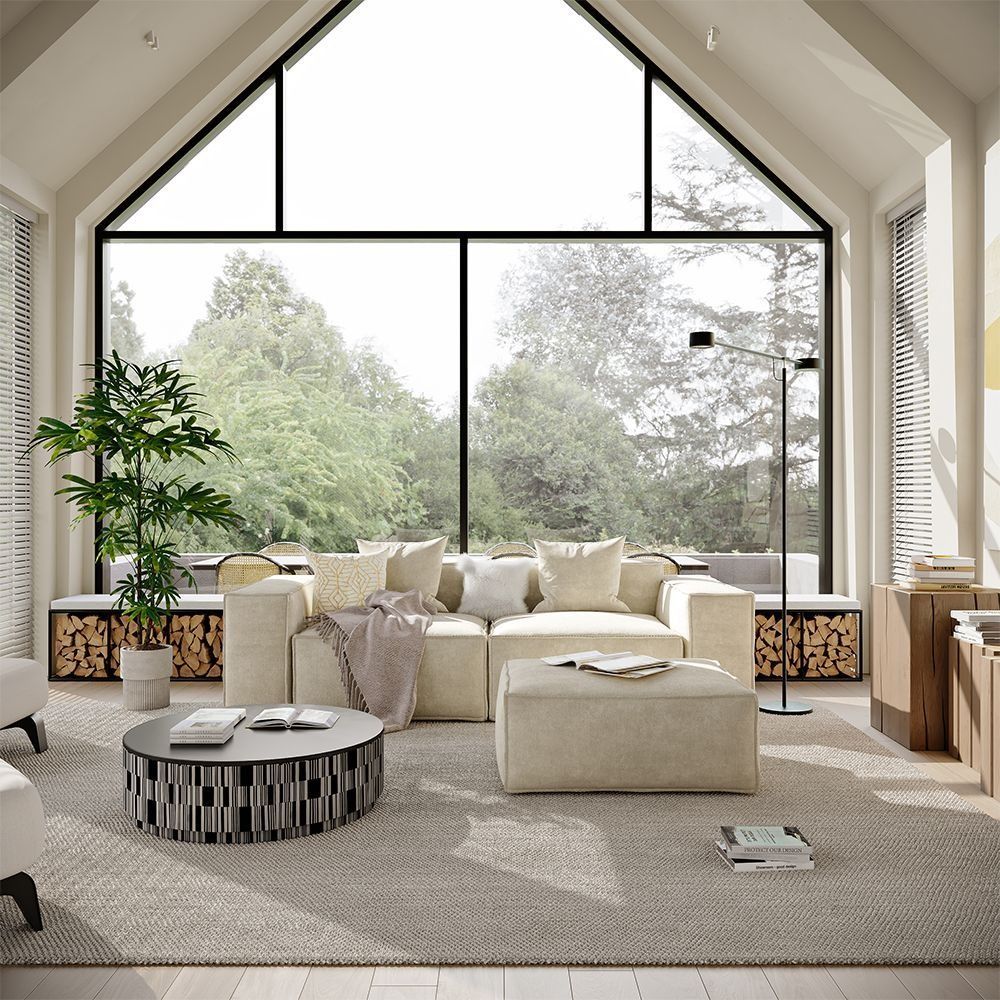 Metro Two Seater with Ottoman
