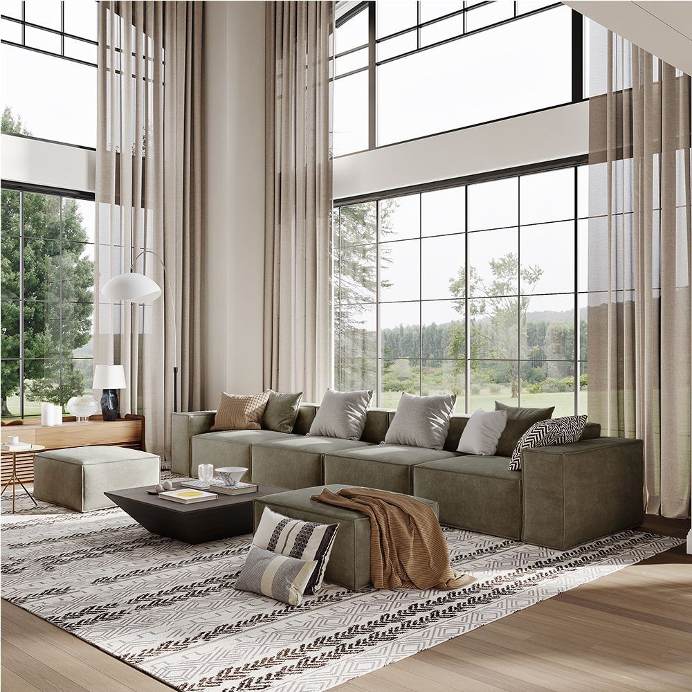 Metro Four Seater with Two Ottomans