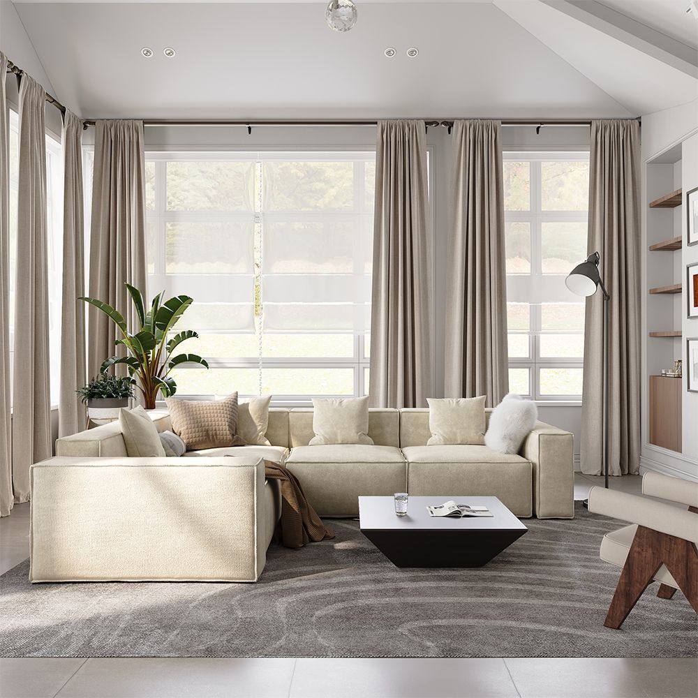 Metro Four Seater L Shape