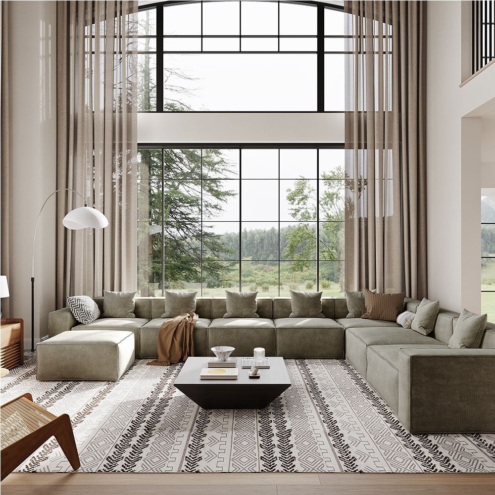 Metro Seven Seater L Shape with Ottoman