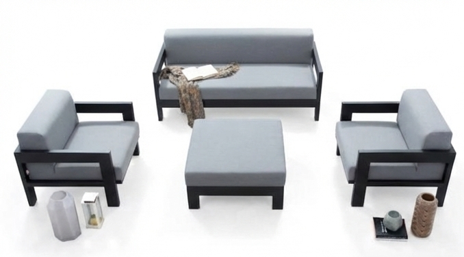 Metro Outdoor Set MOD2-Black & Grey