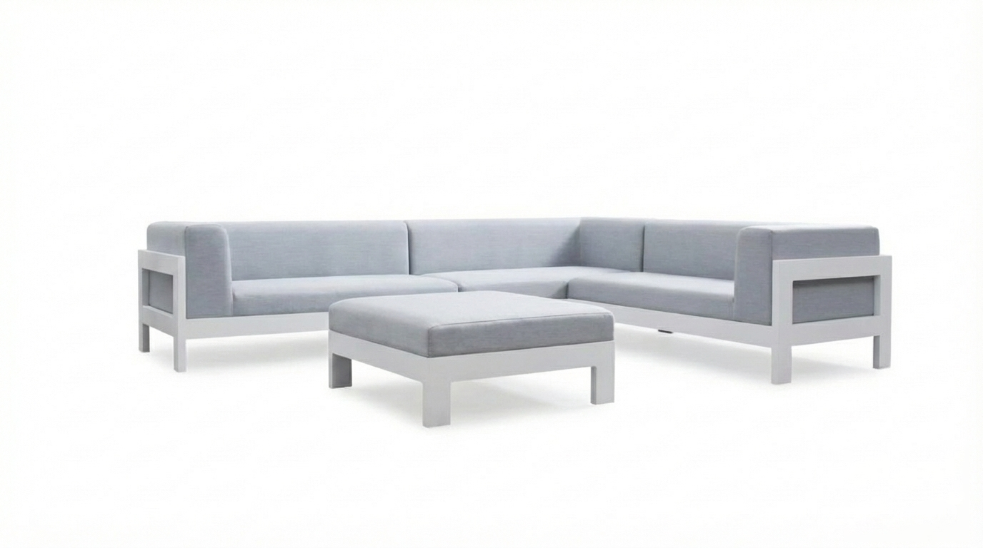 Metro Outdoor Sofa MOD1-White & Grey