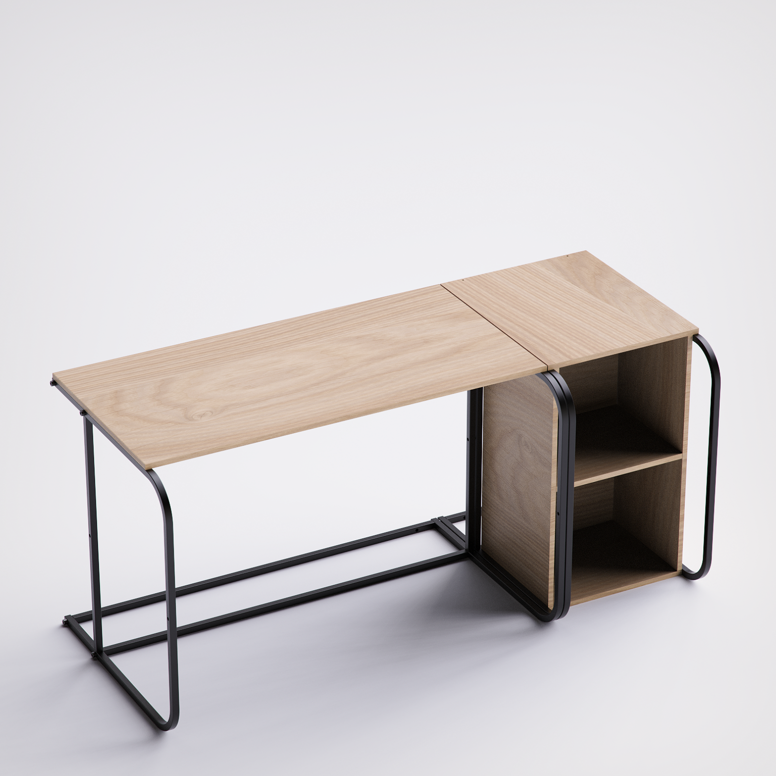 Swift Desk With Cabinet -SD2-BN