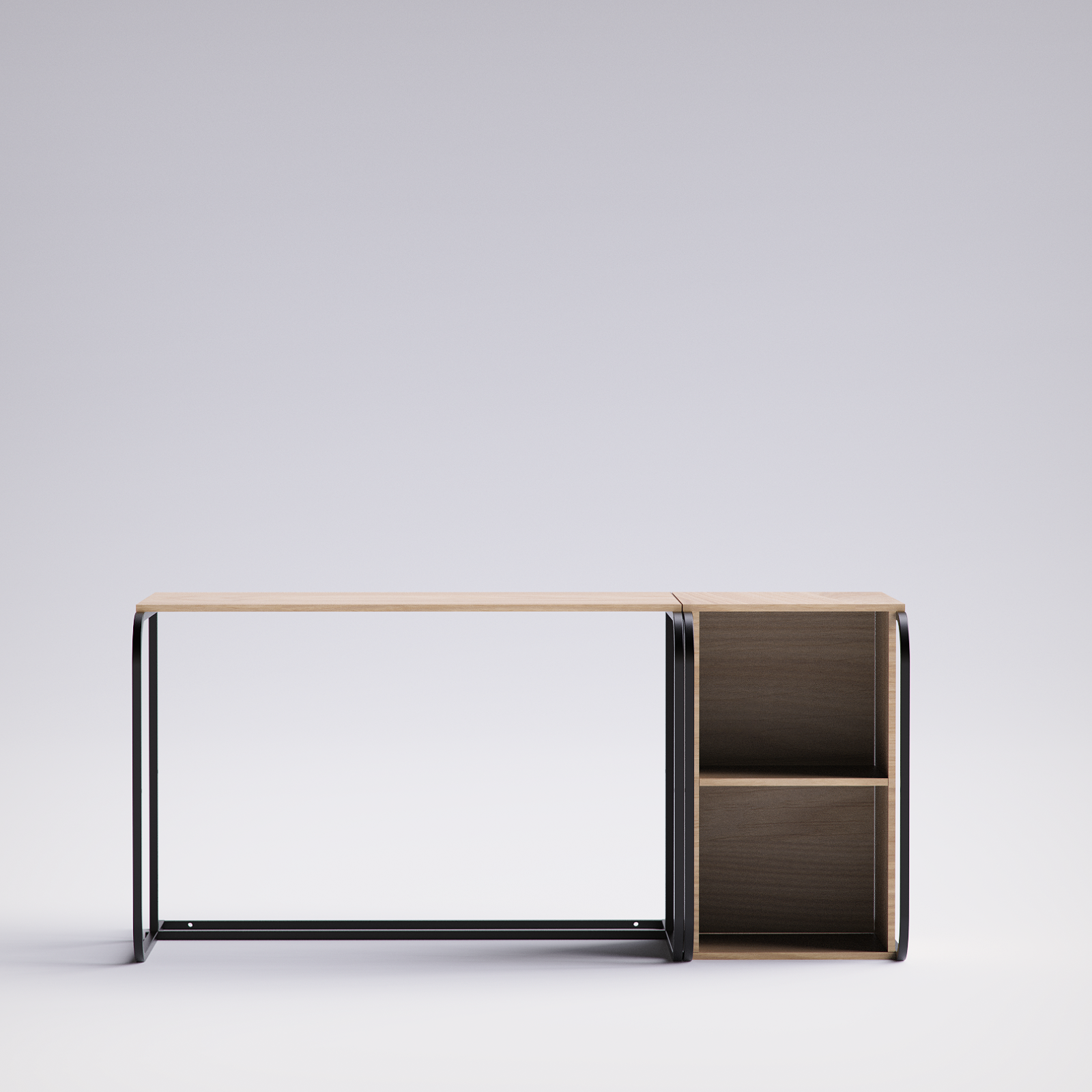 Swift Desk With Cabinet -SD2-BN