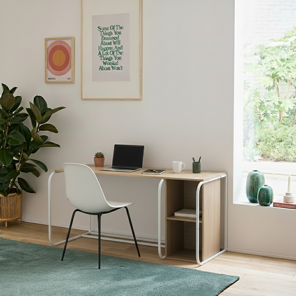 Swift Desk With Cabinet -SD2-WN